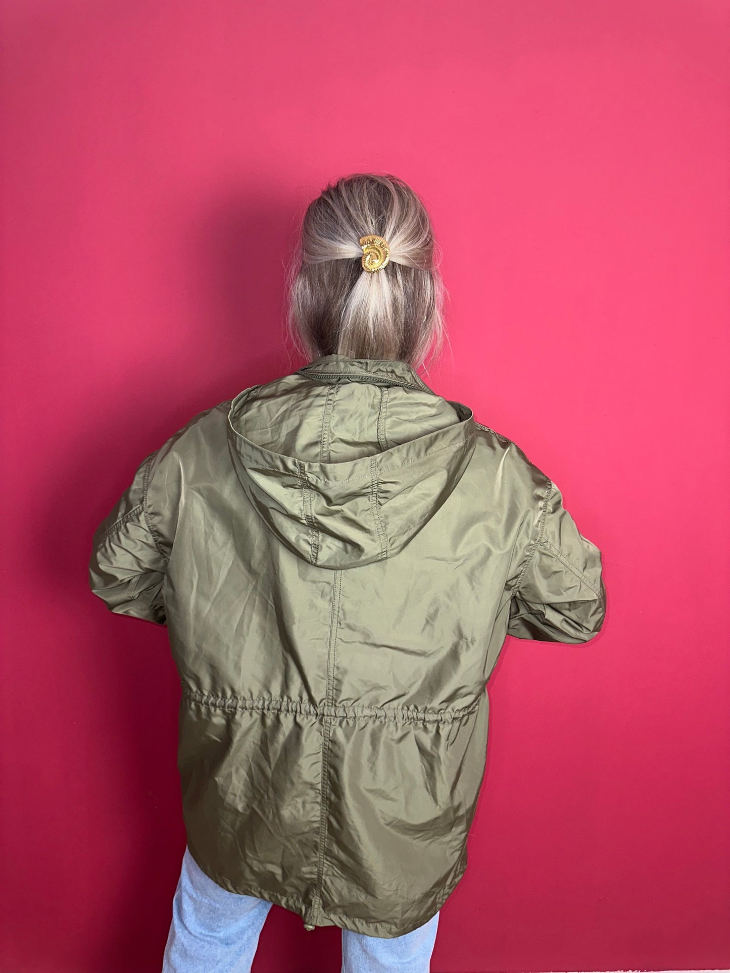 Jas SET parka legergroen - Maat 38