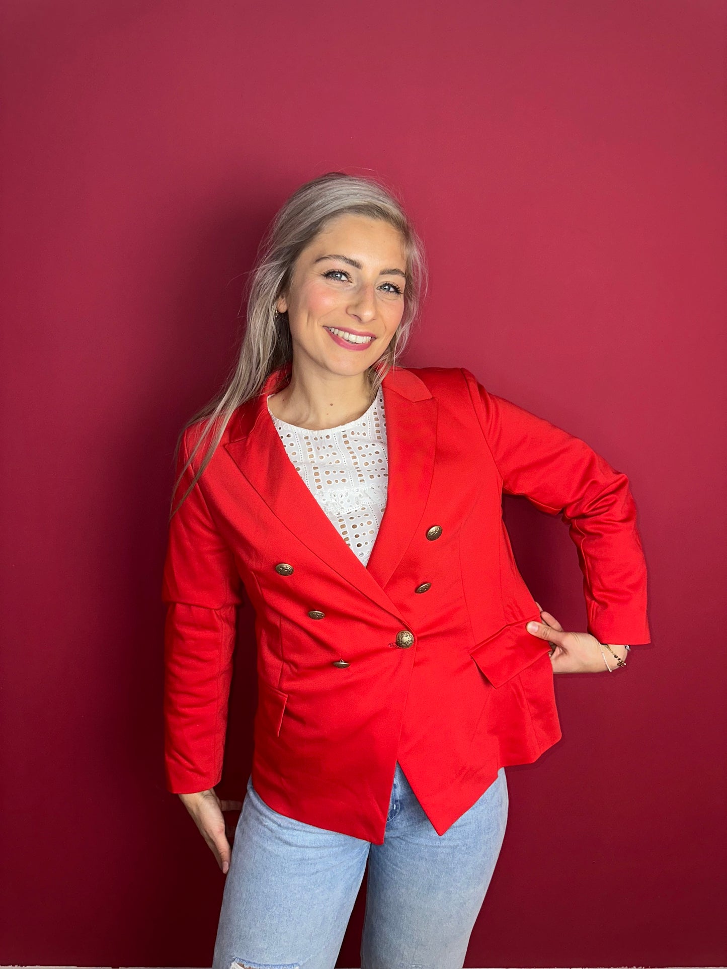 Blazer Closed rood - Maat 42