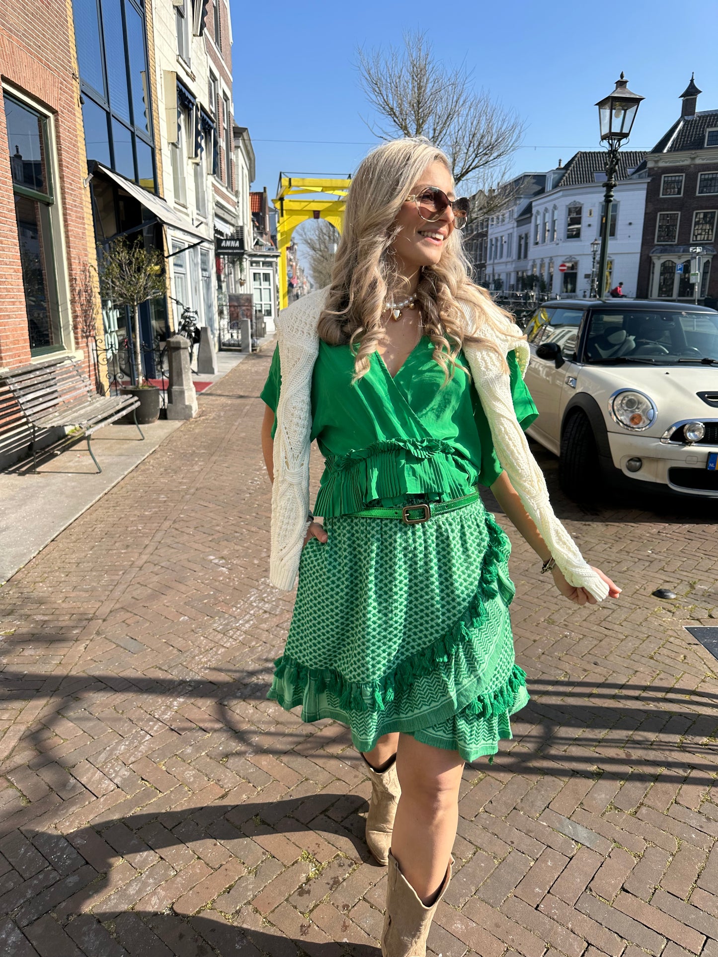Chemisier PAROSH vert