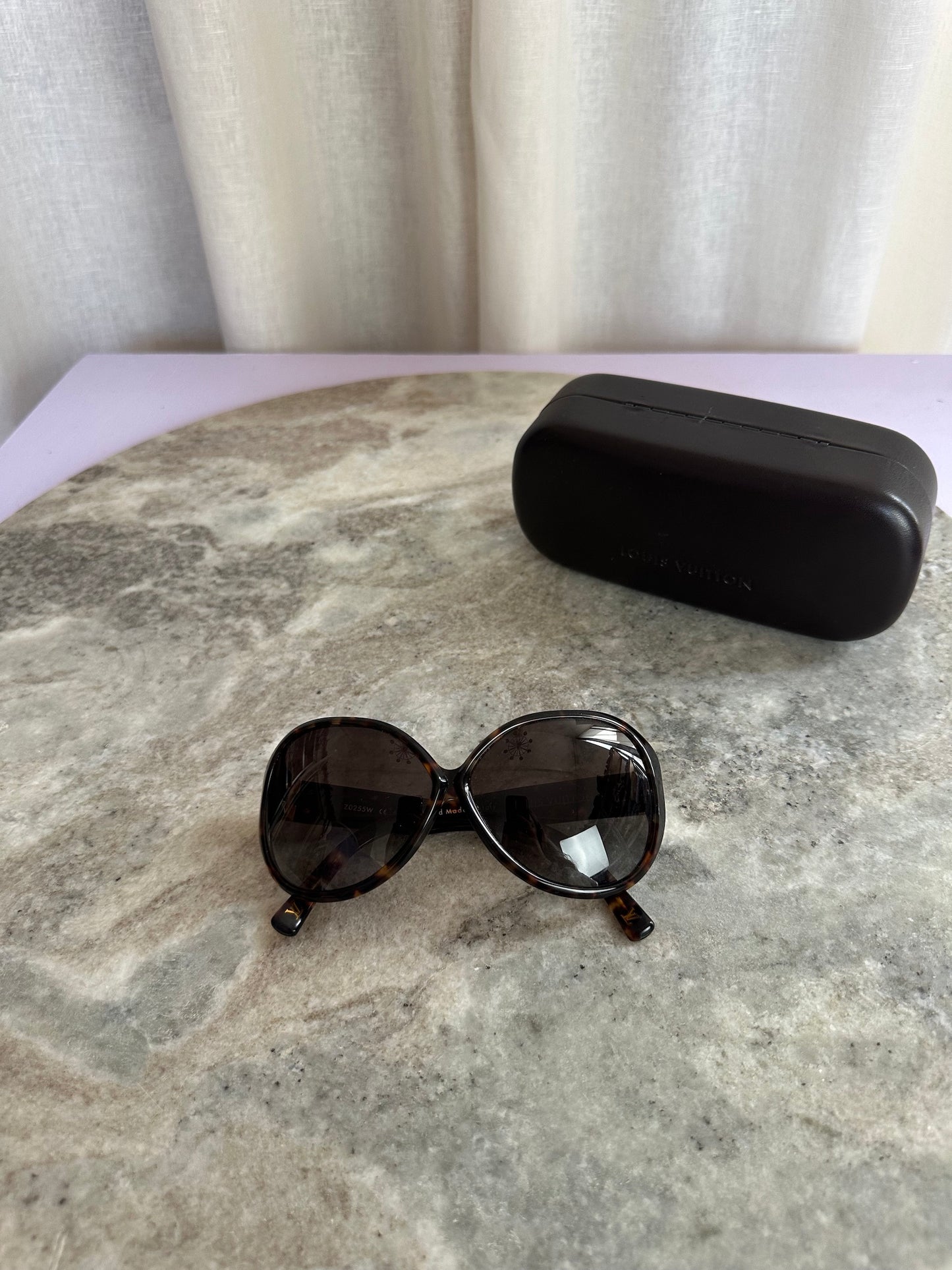 Zonnebril Louis Vuitton bruin/goud