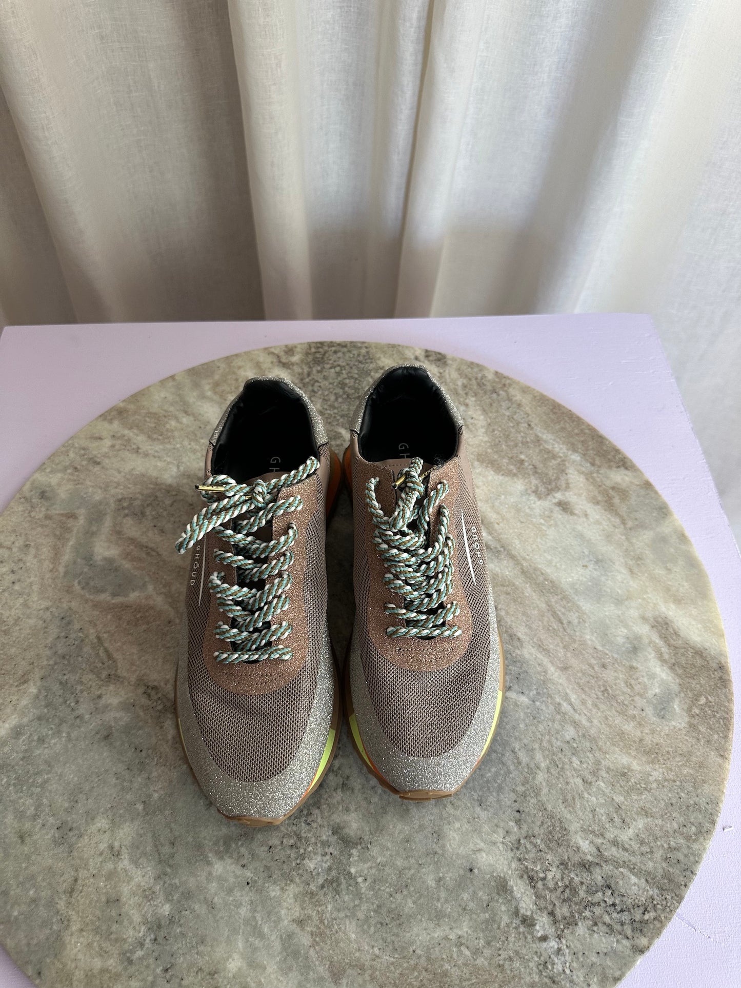 Sneakers Ghoud bruin glitters - Maat 39