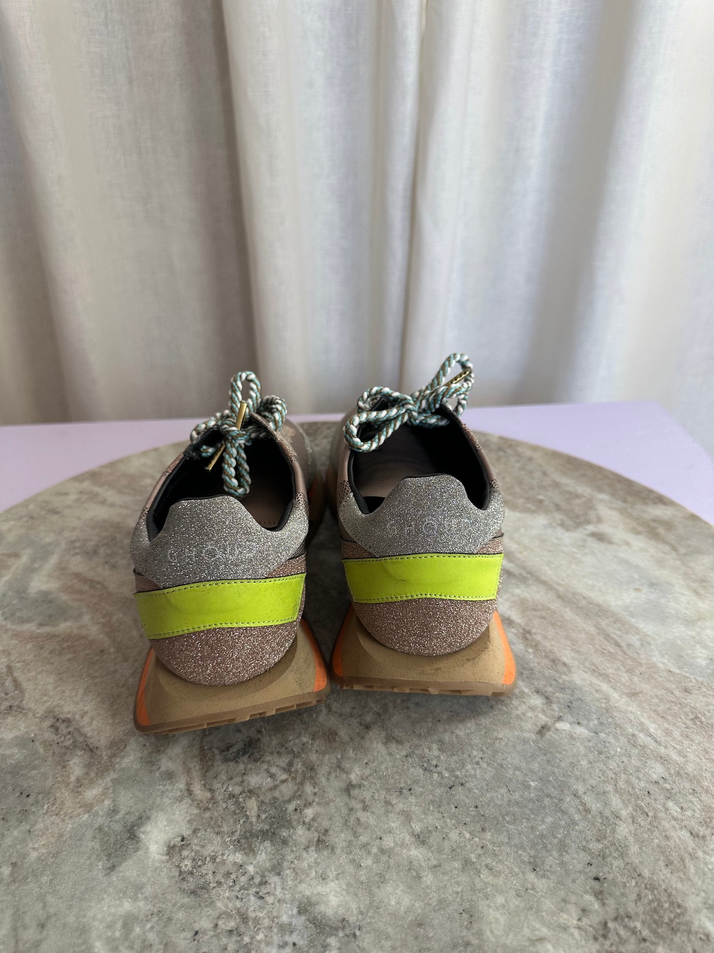 Sneakers Ghoud bruin glitters - Maat 39