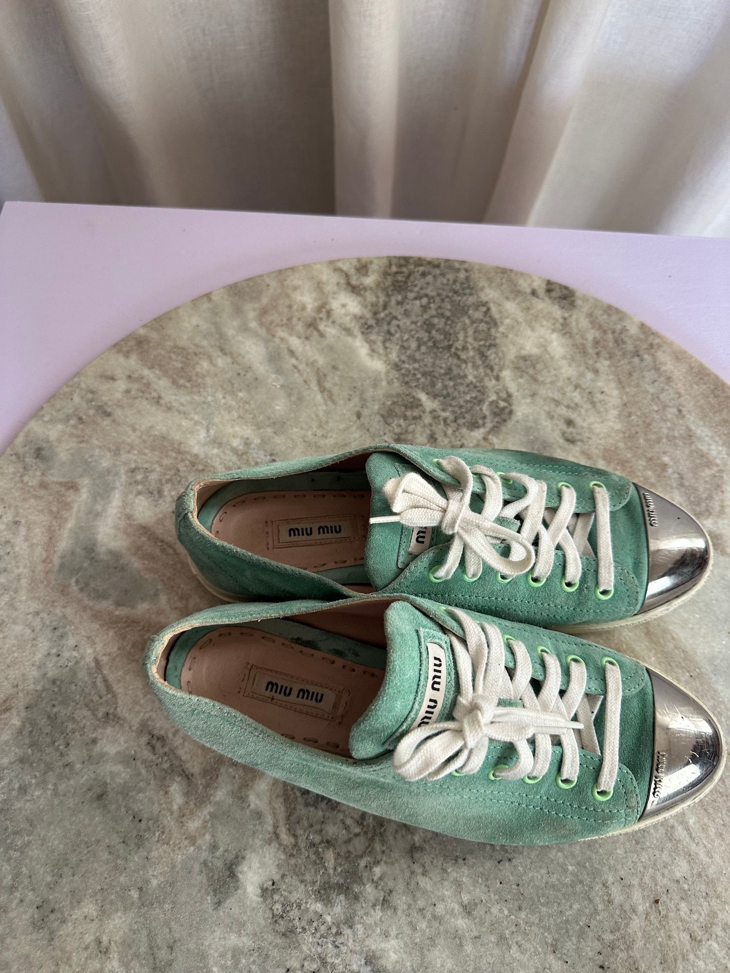 Sneakers MiuMiu mintgroen - Maat 38