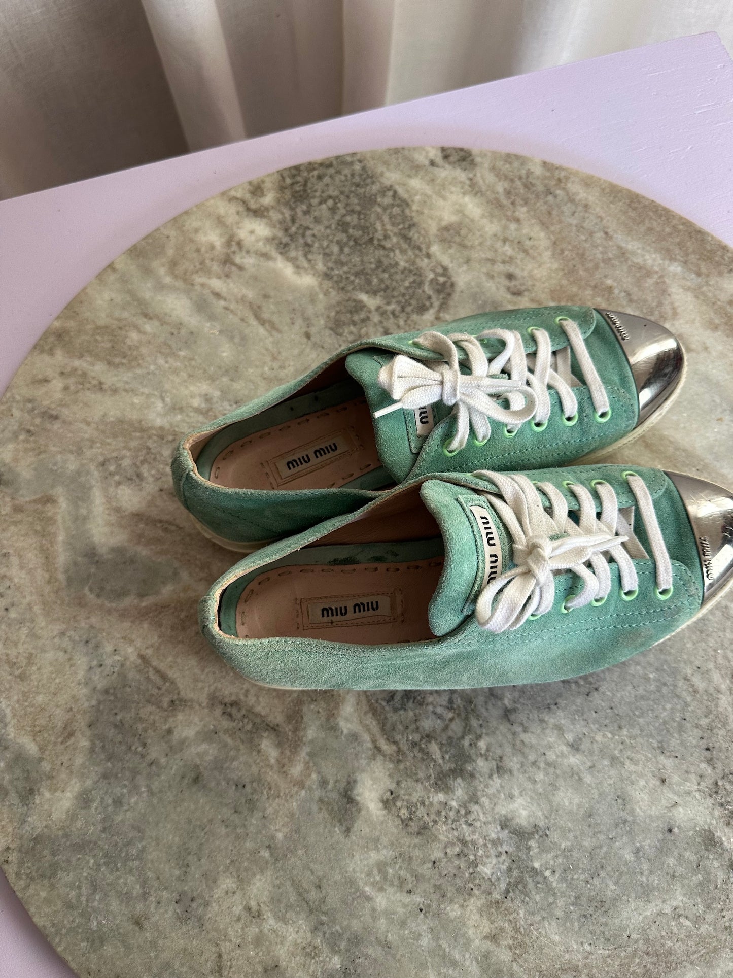 Sneakers MiuMiu mintgroen - Maat 38