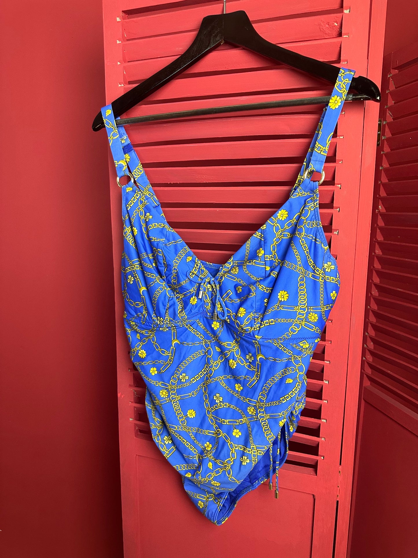 2-delige set Prima Donna Tuniek & Badpak cobalt kettingen - Maat 90E