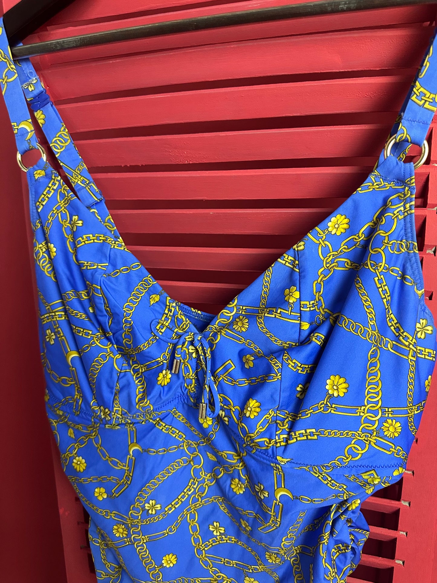 2-delige set Prima Donna Tuniek & Badpak cobalt kettingen - Maat 90E