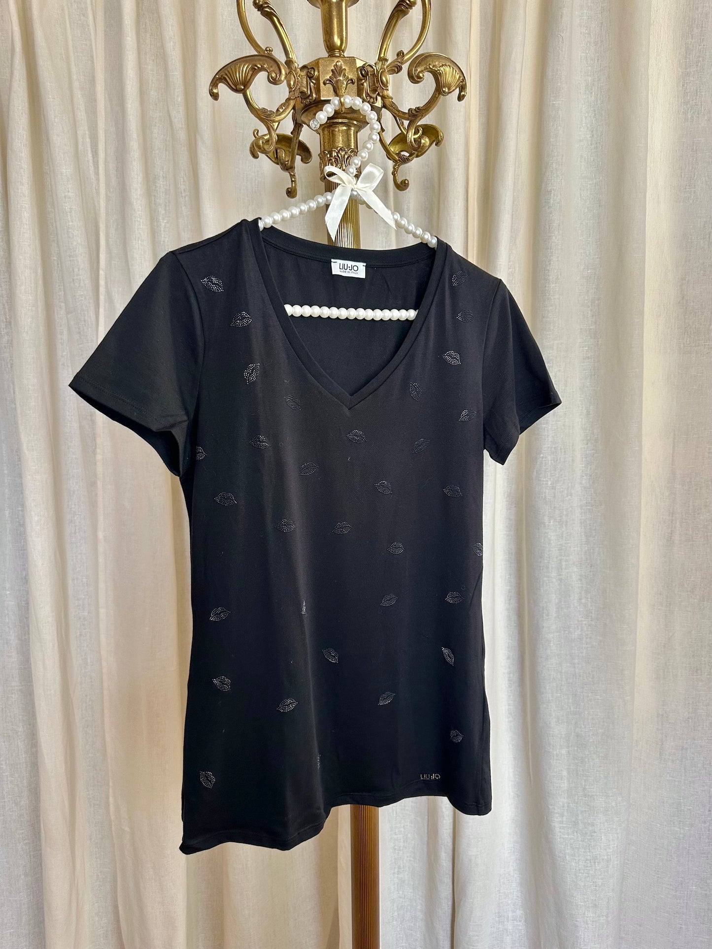 T-shirt Liu Jo zwart - Maat M