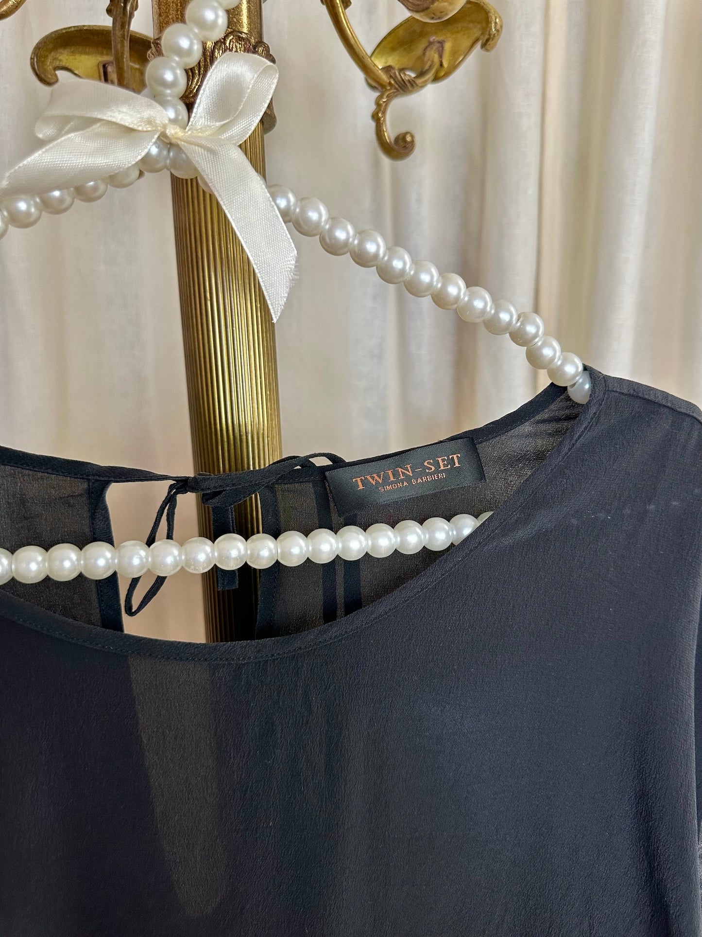 Blouse Twinset zwart - Maat S
