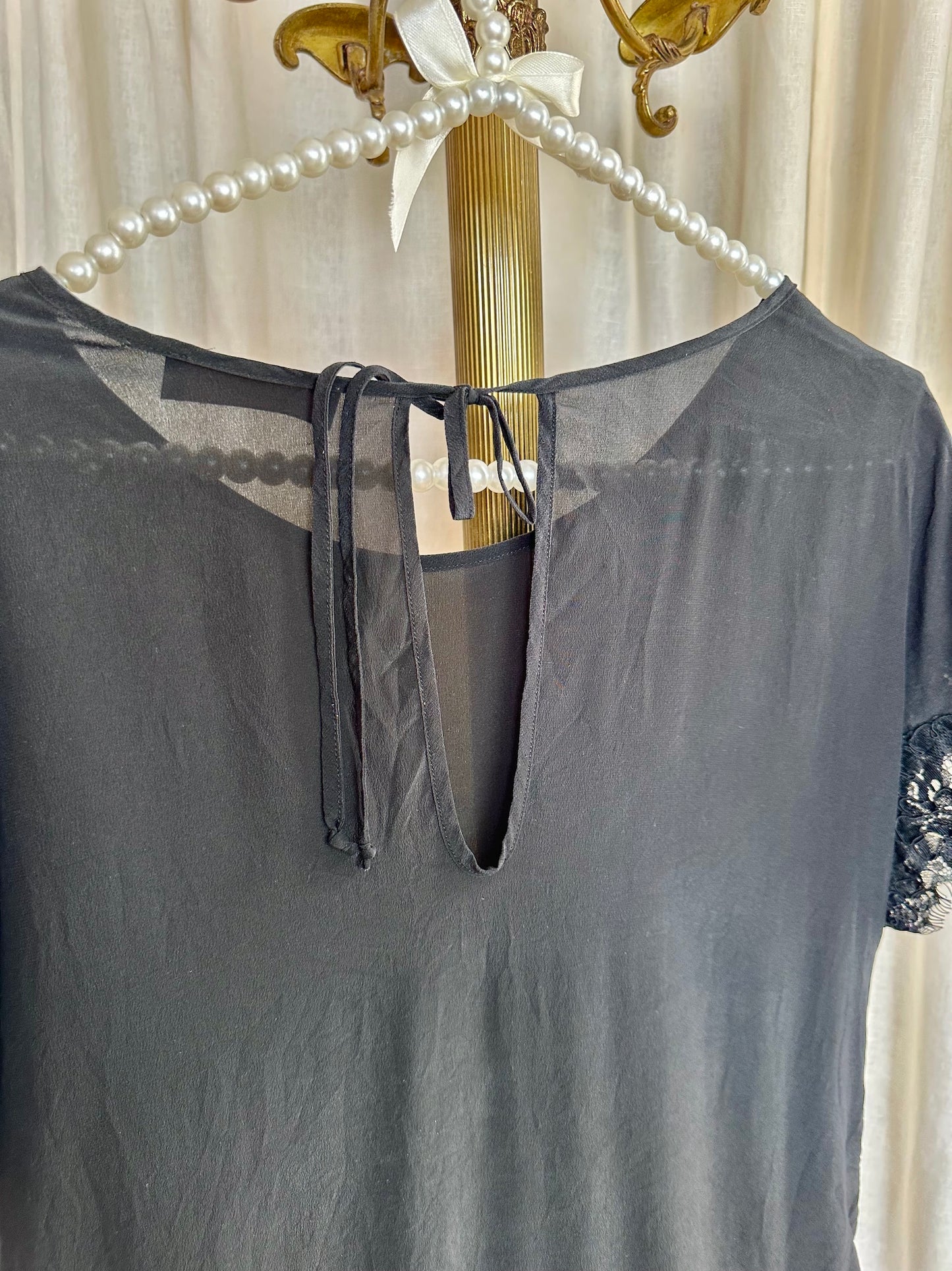Blouse Twinset zwart - Maat S
