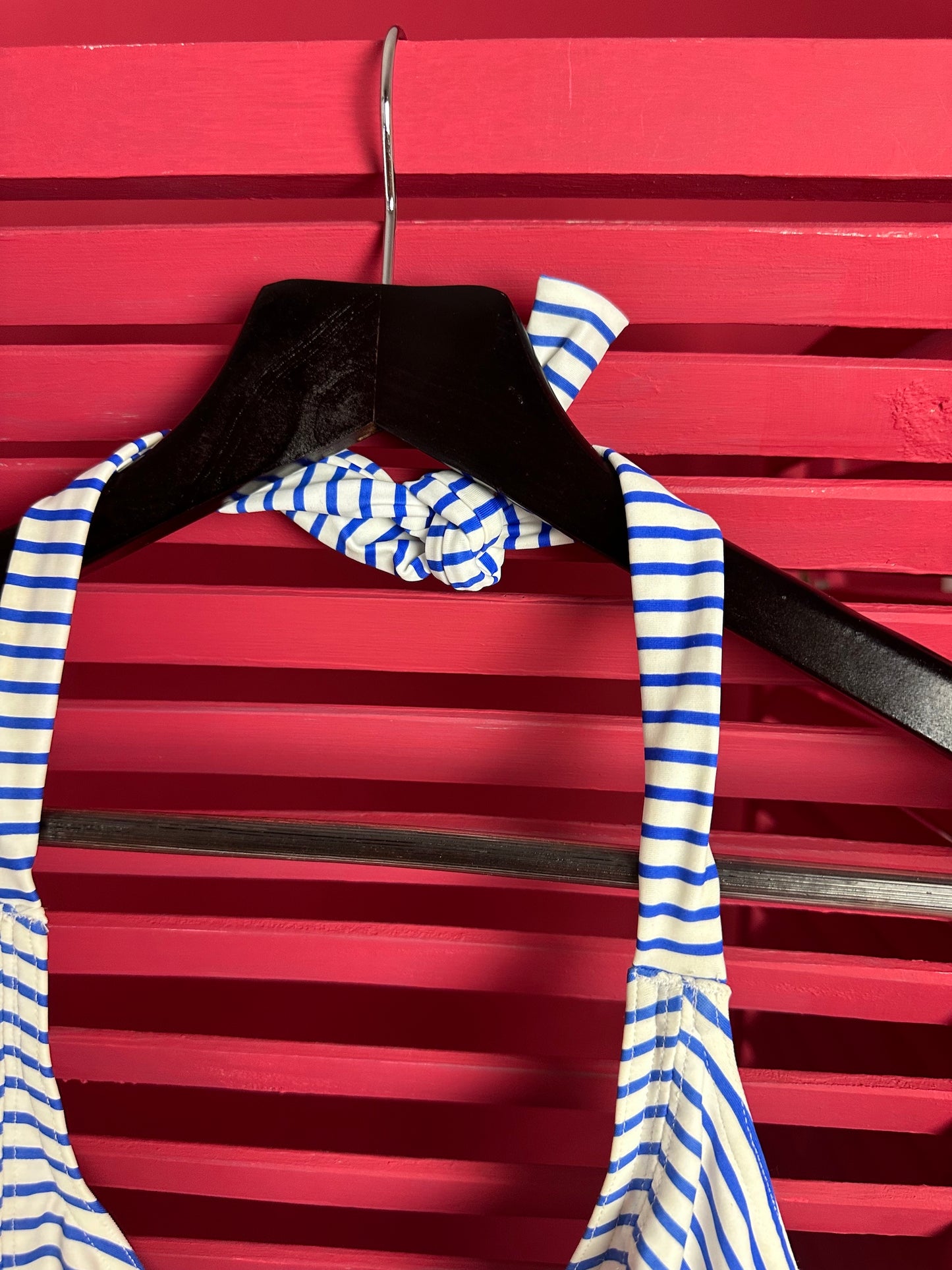 Bikini Freya streep blauw/wit - Maat 80G