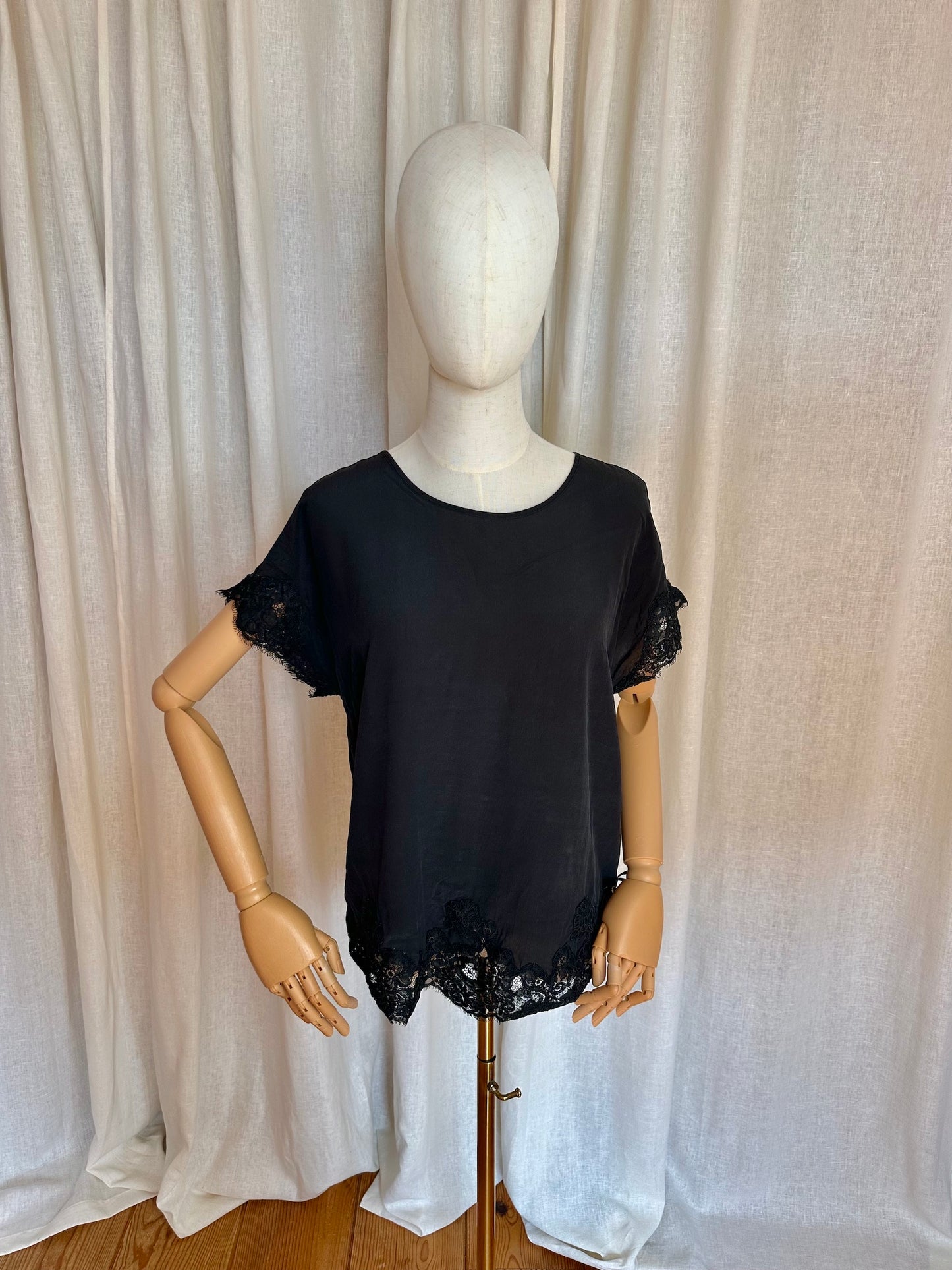Blouse Twinset zwart - Maat S