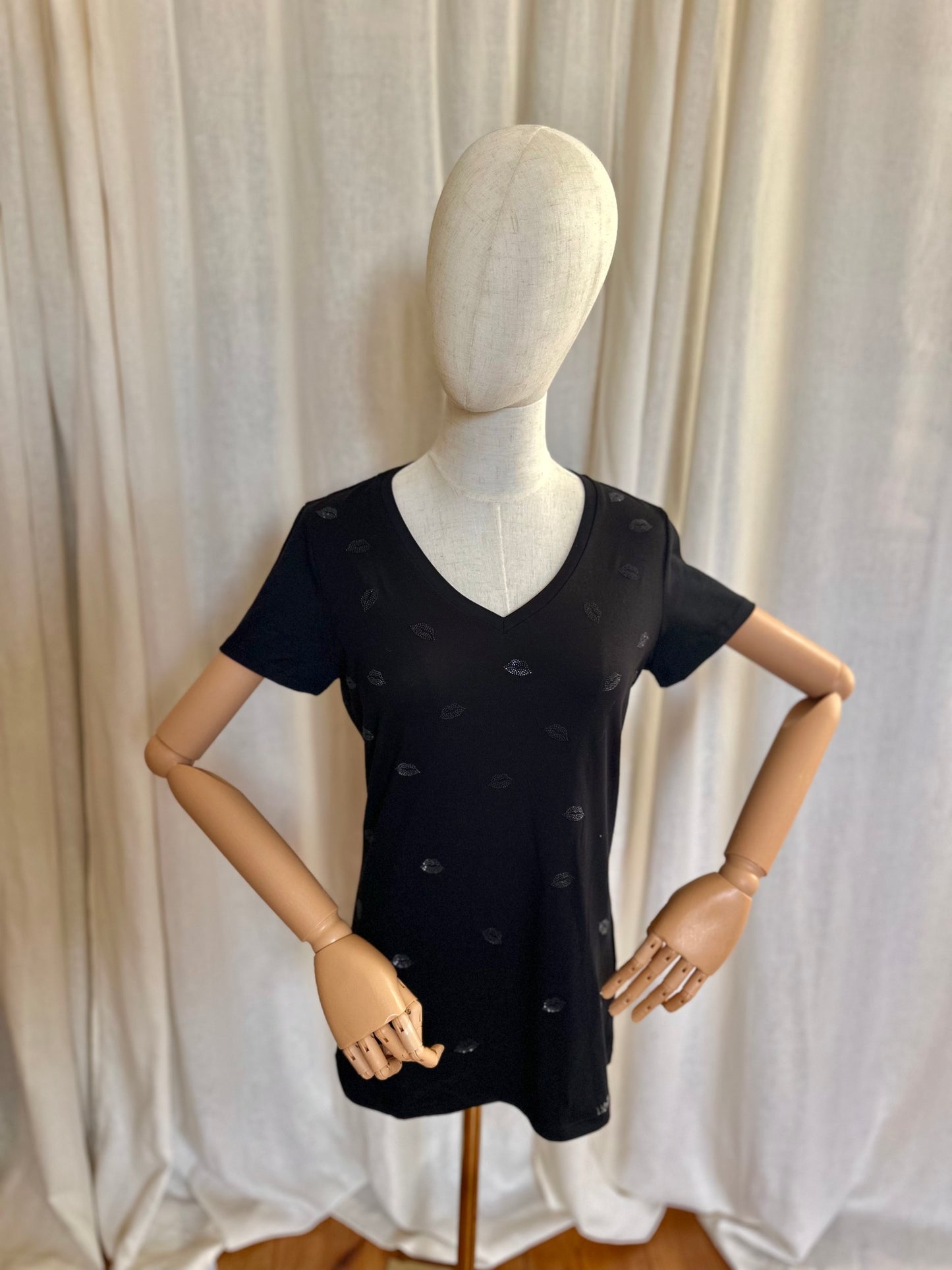 T-shirt Liu Jo zwart - Maat M