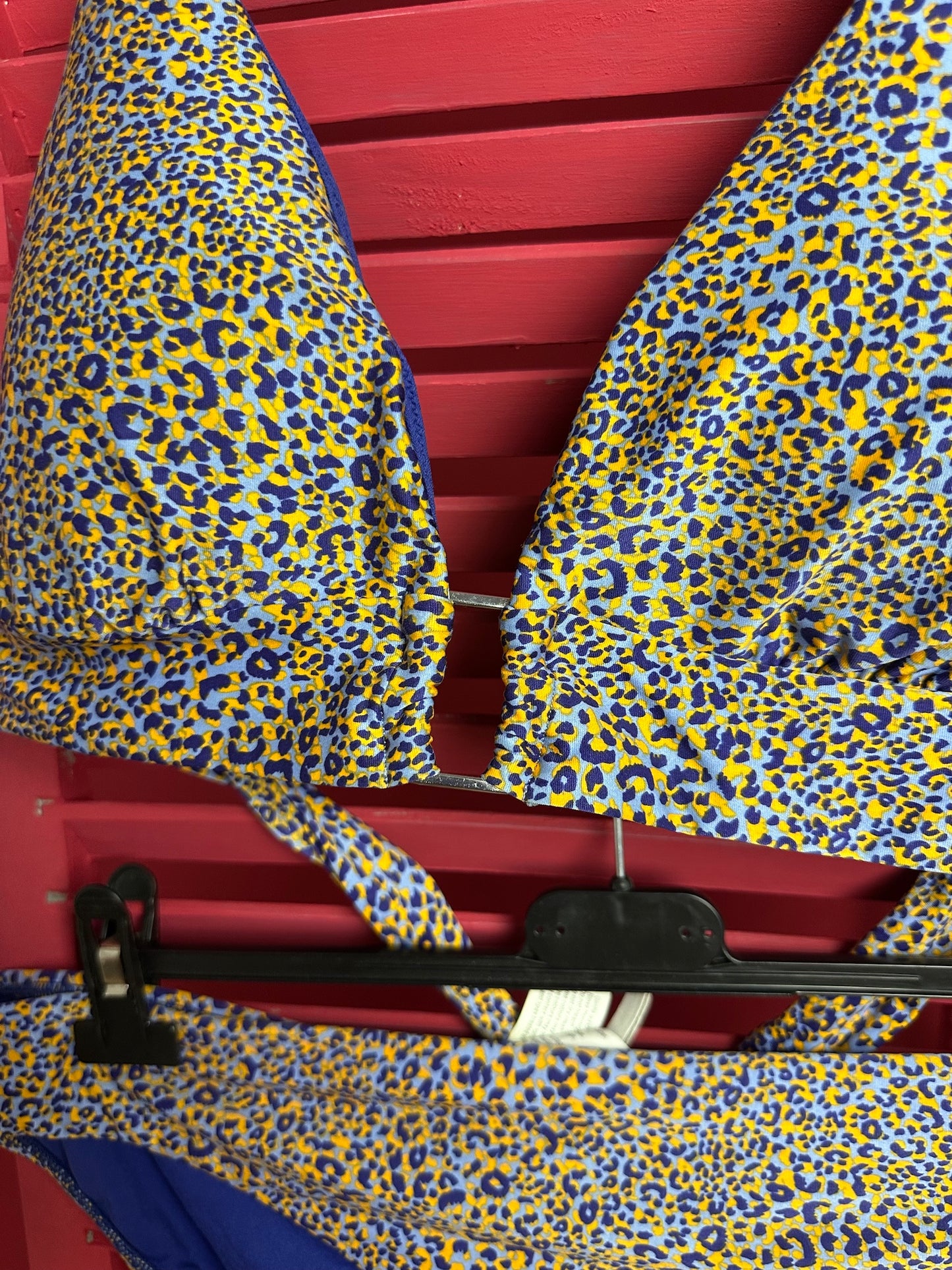 Set Seafolly bikini & jumpsuit panterprint paars/geel - Maat L/XL