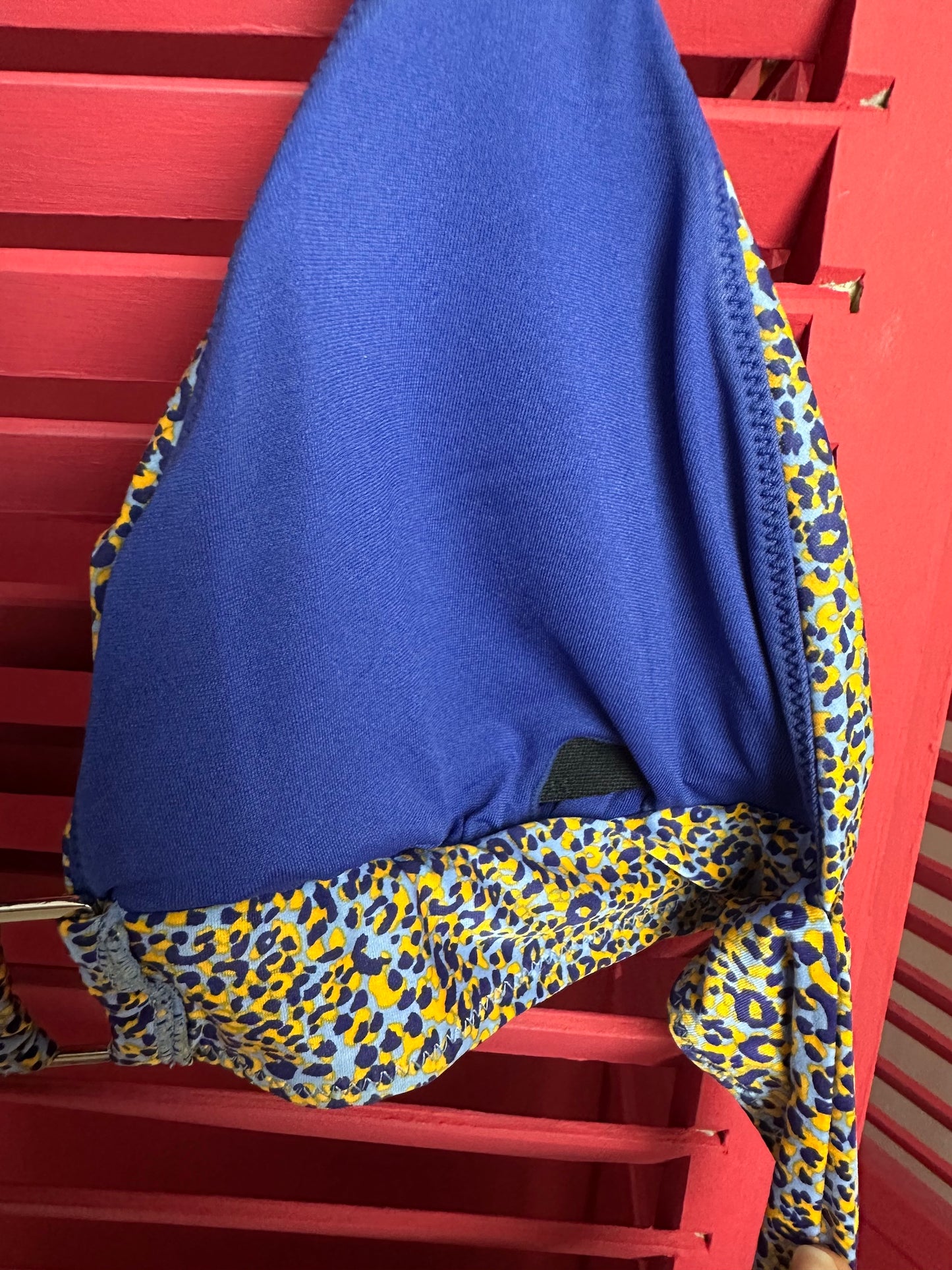 Set Seafolly bikini & jumpsuit panterprint paars/geel - Maat L/XL