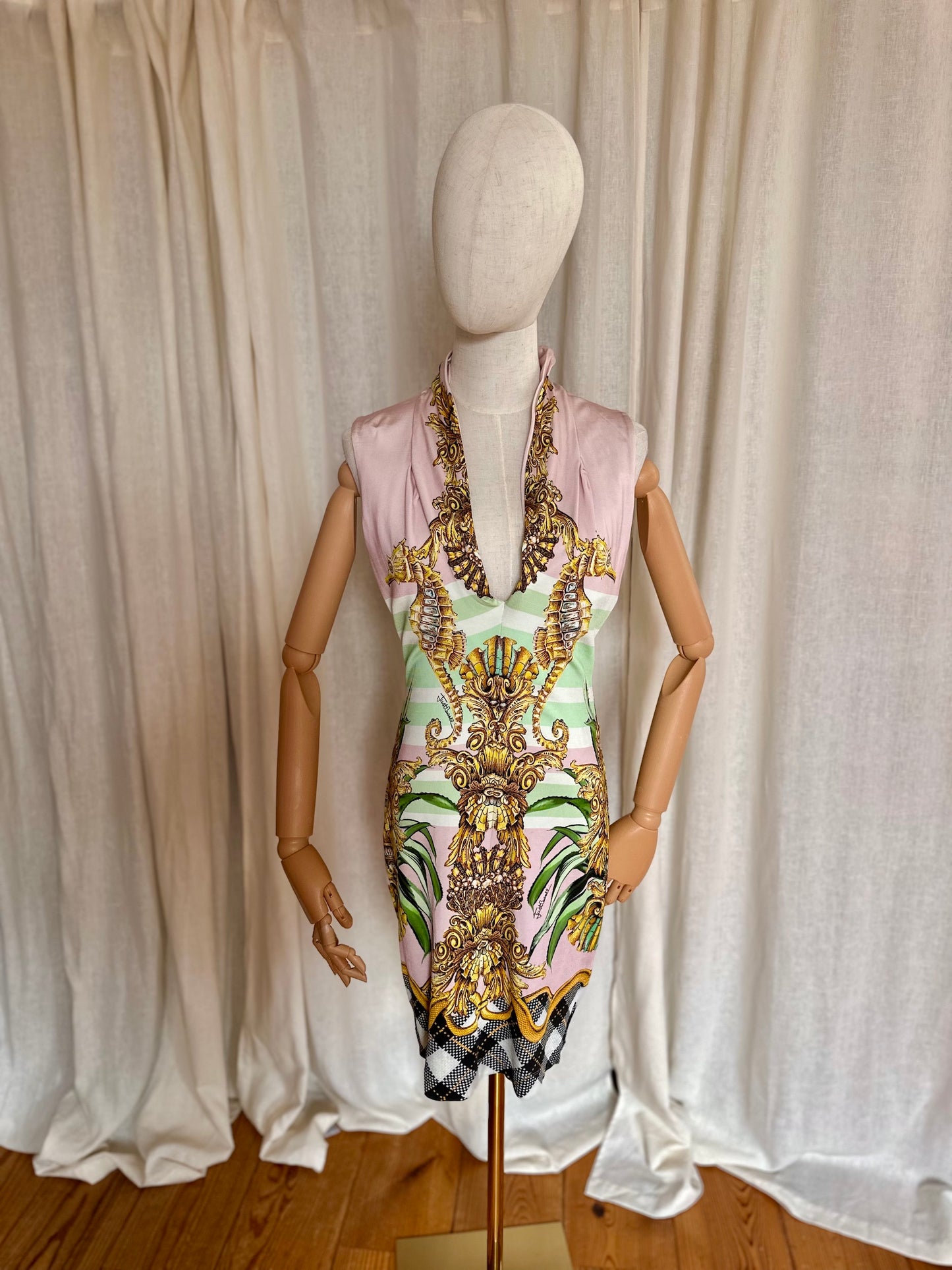 Jurk Just Cavalli lichtroze - Maat L