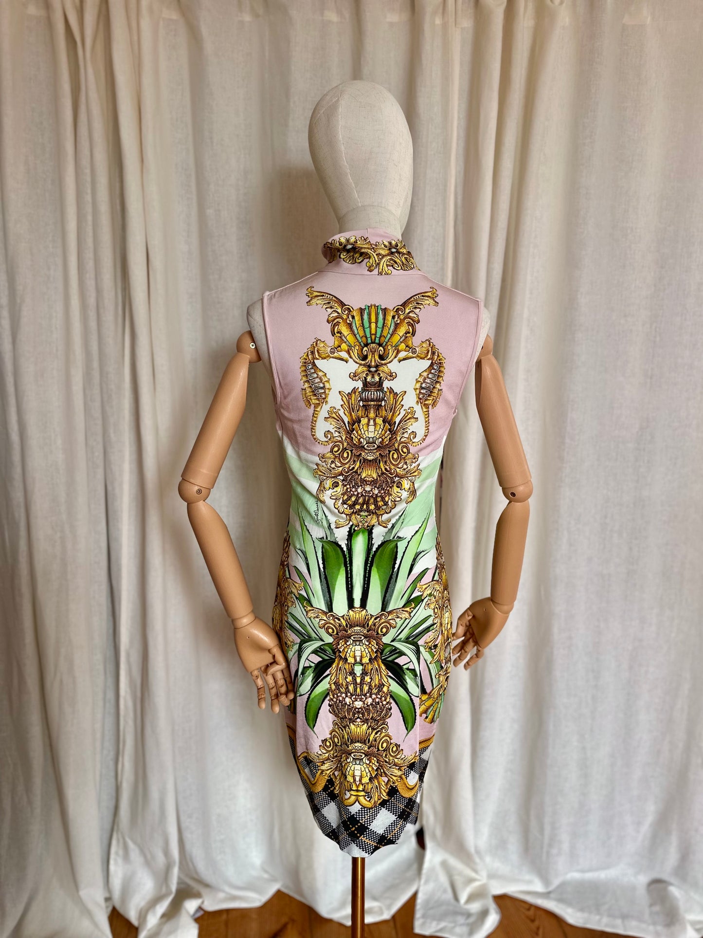 Jurk Just Cavalli lichtroze - Maat L