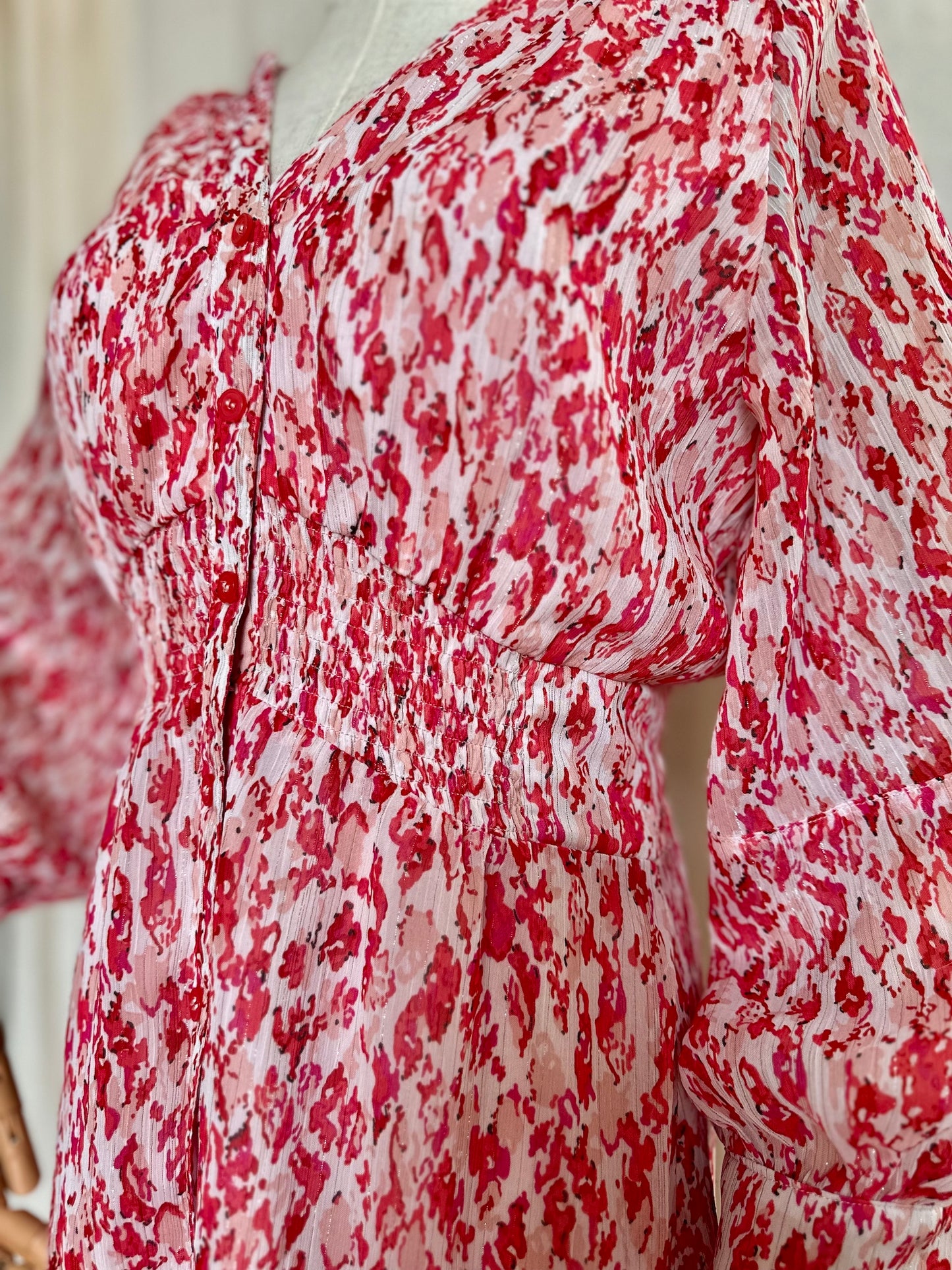 Jurk Freebird roze, rood - Maat S