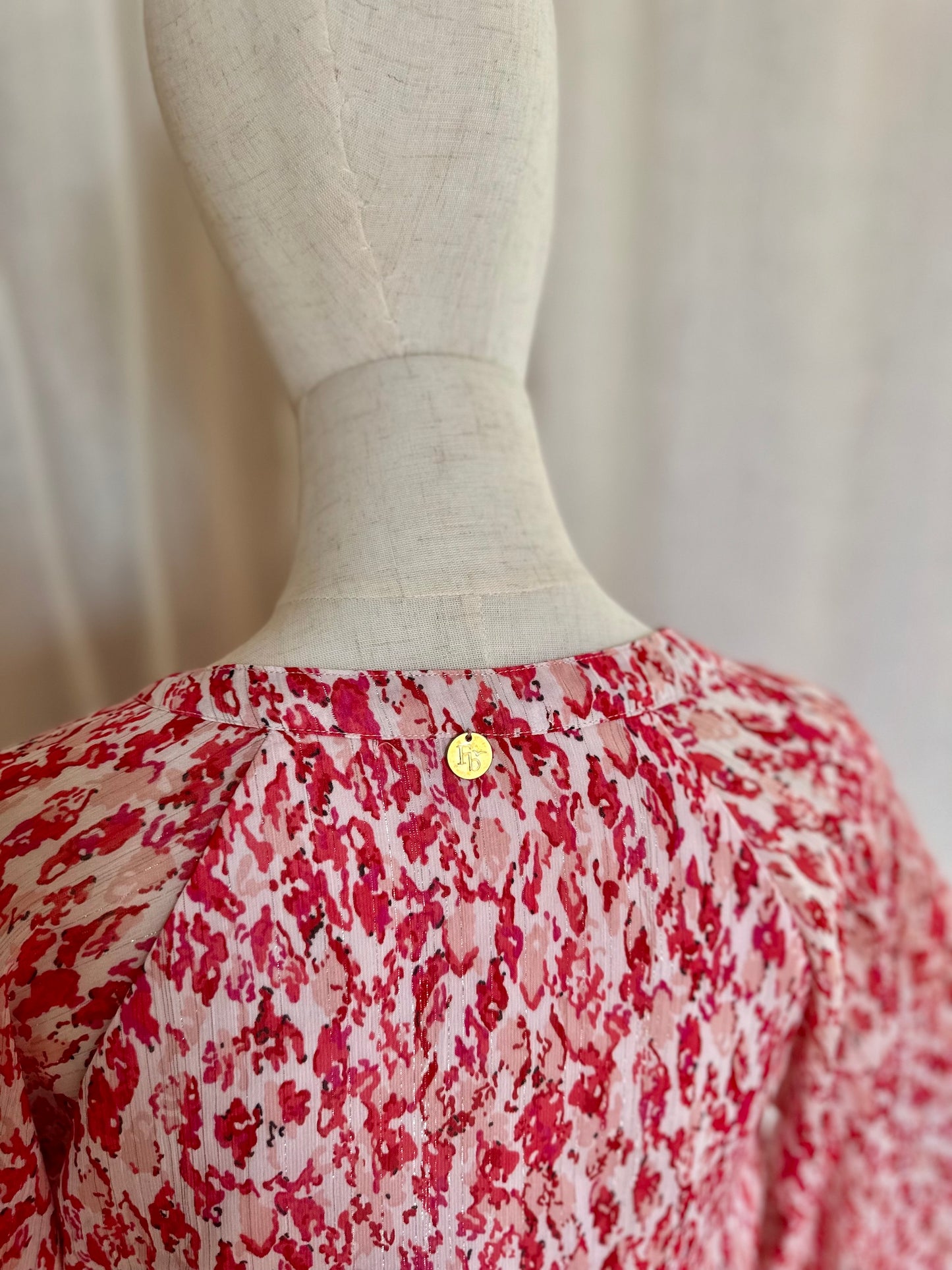 Jurk Freebird roze, rood - Maat S