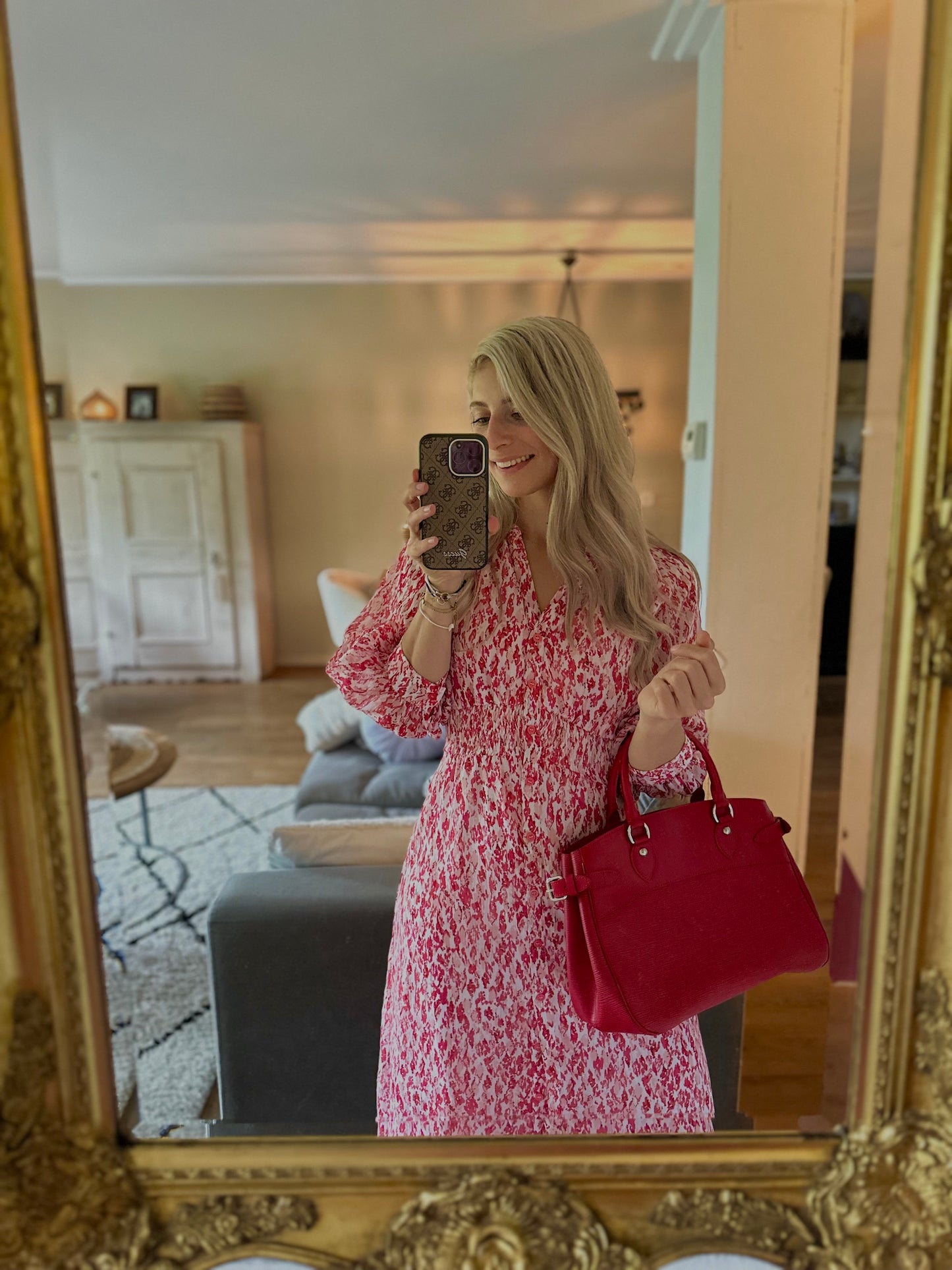 Jurk Freebird roze, rood - Maat S