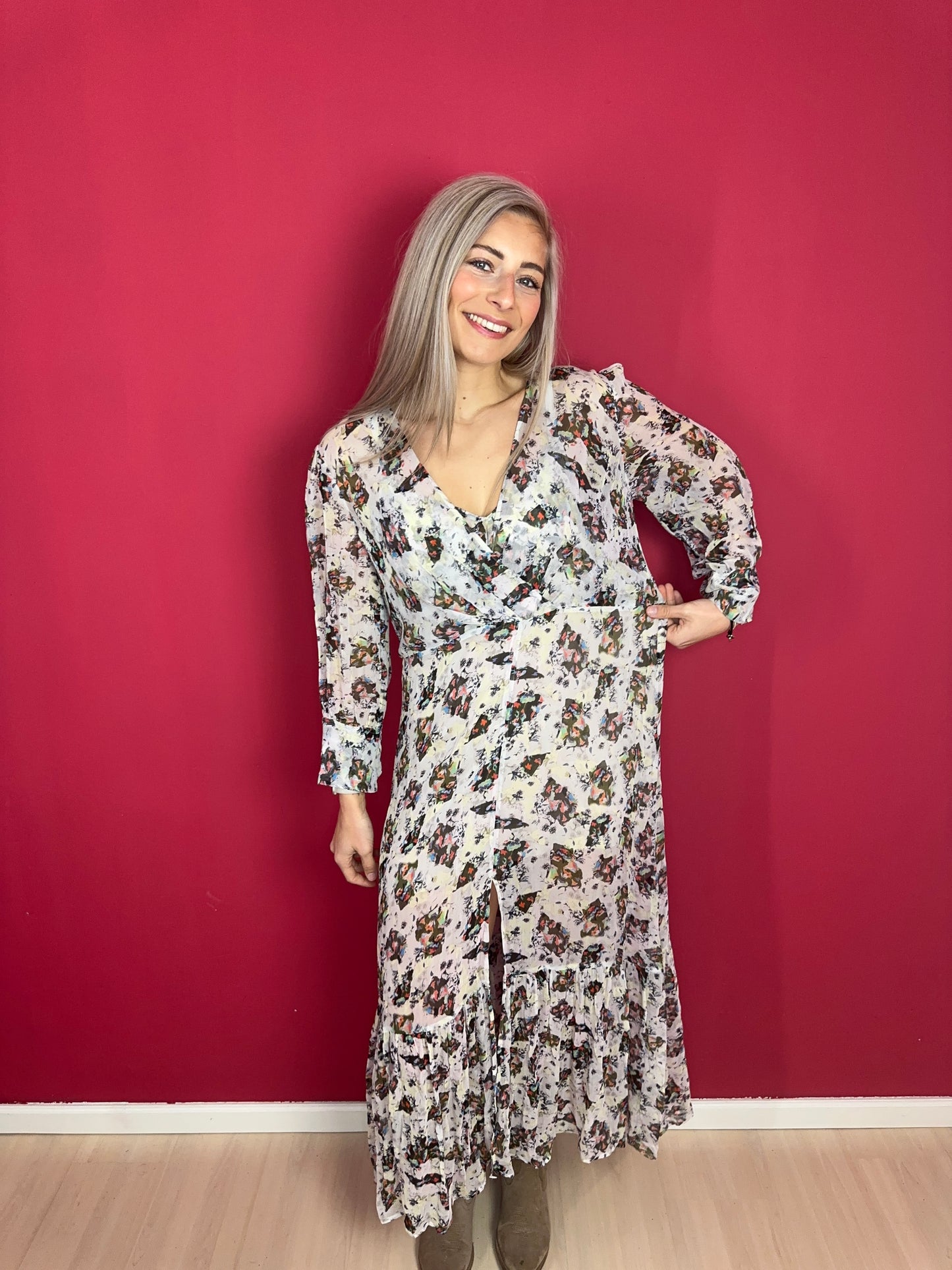 Jurk IRO Willow maxi - Maat 40