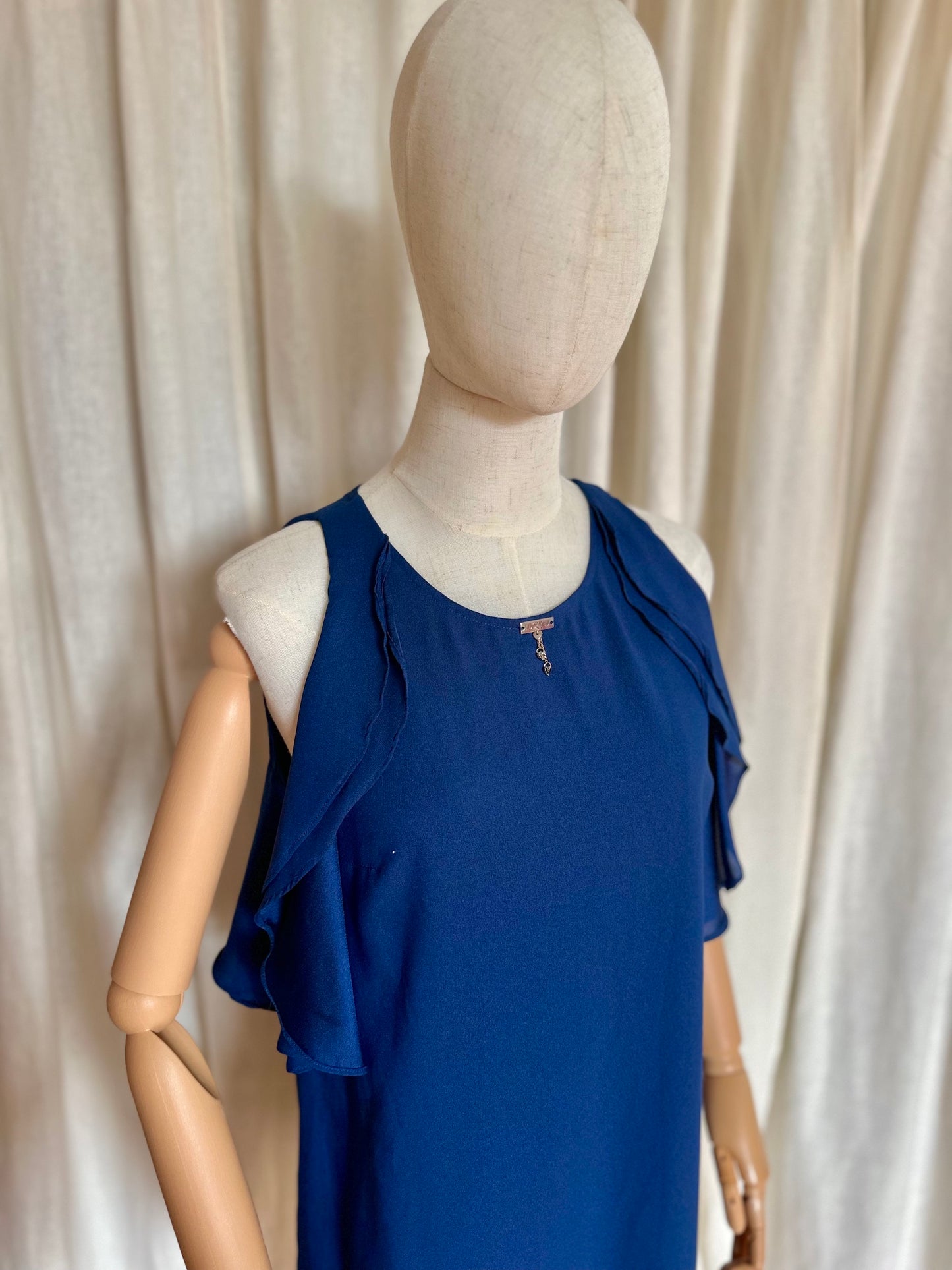 Jurk LuckyLu blauw - Maat 36