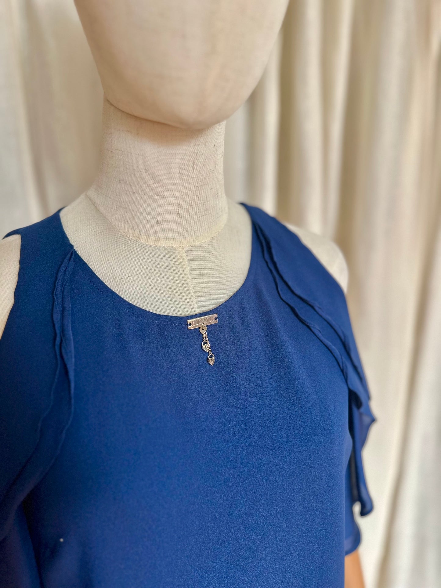 Jurk LuckyLu blauw - Maat 36
