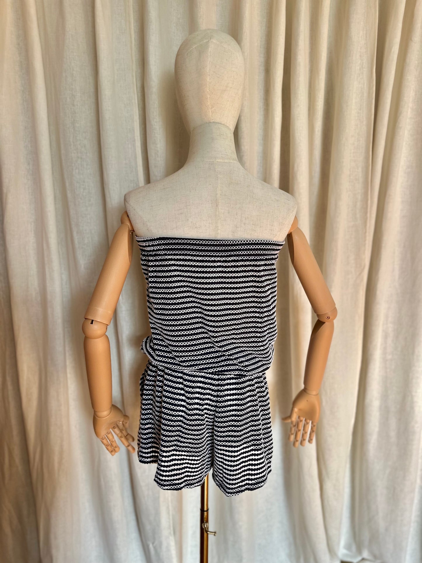 Playsuit Prima Donna blauw, wit - Maat 38