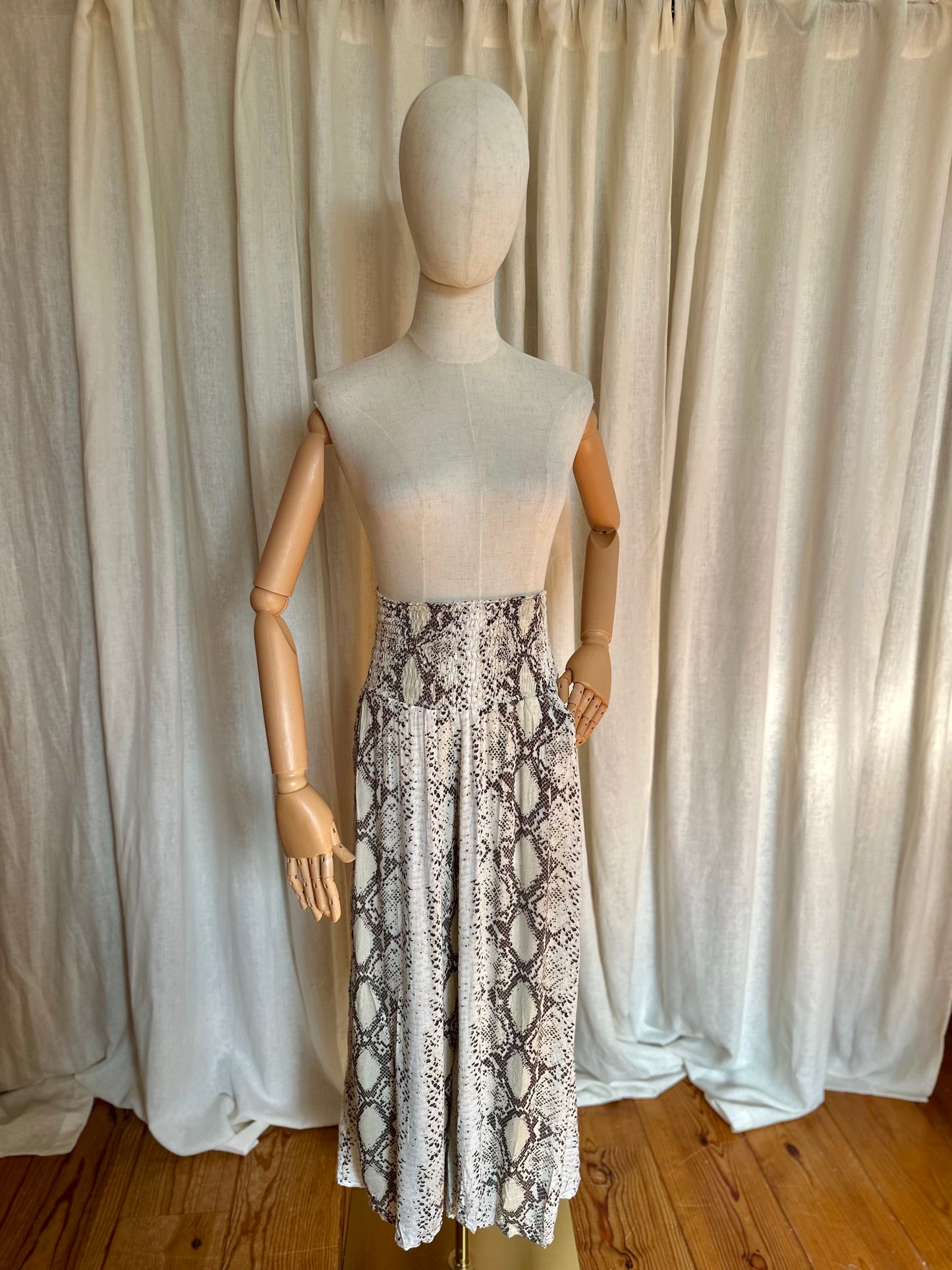 Broek Hot Lava slangenprint - Maat S/M