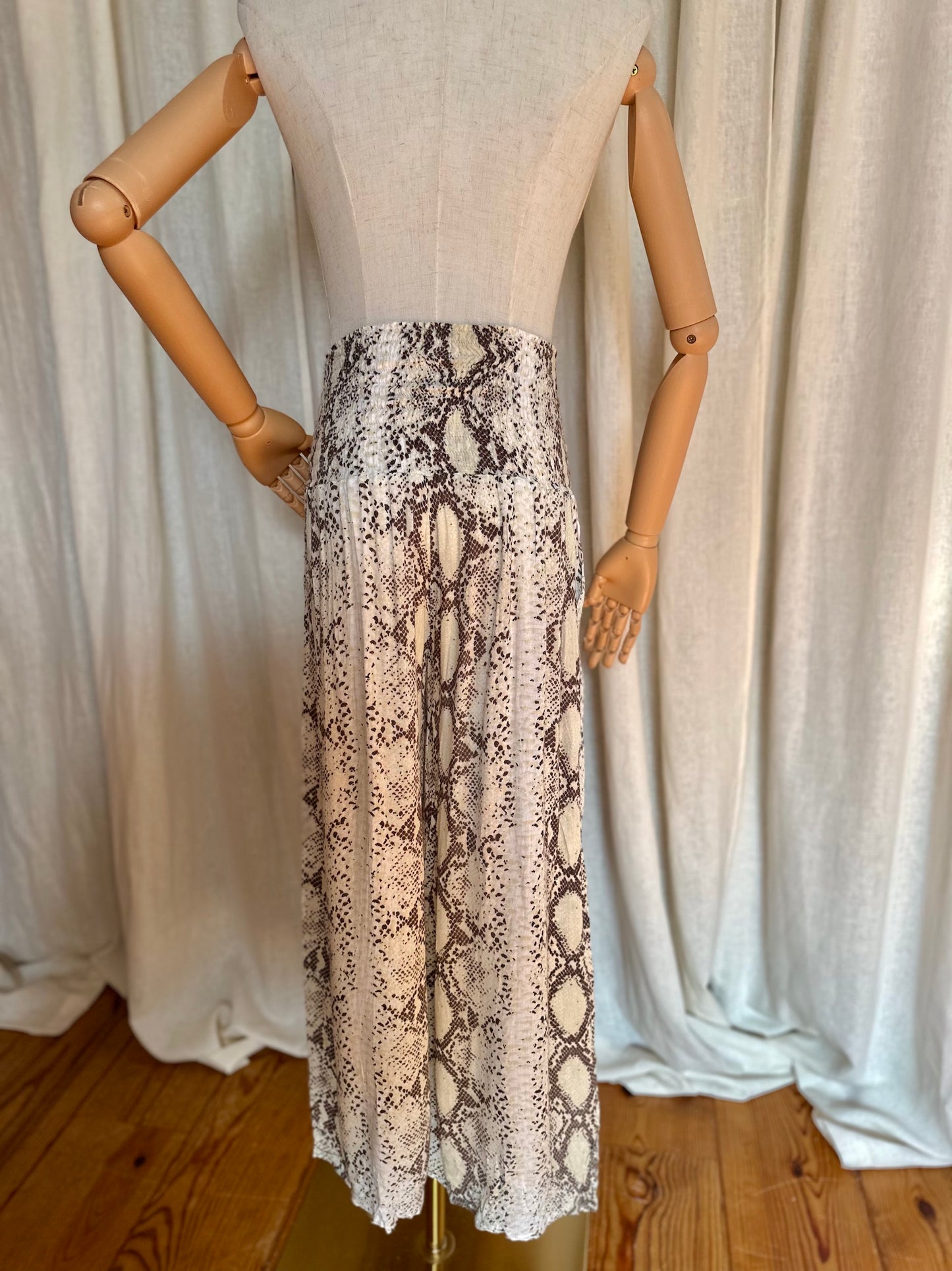 Broek Hot Lava slangenprint - Maat S/M