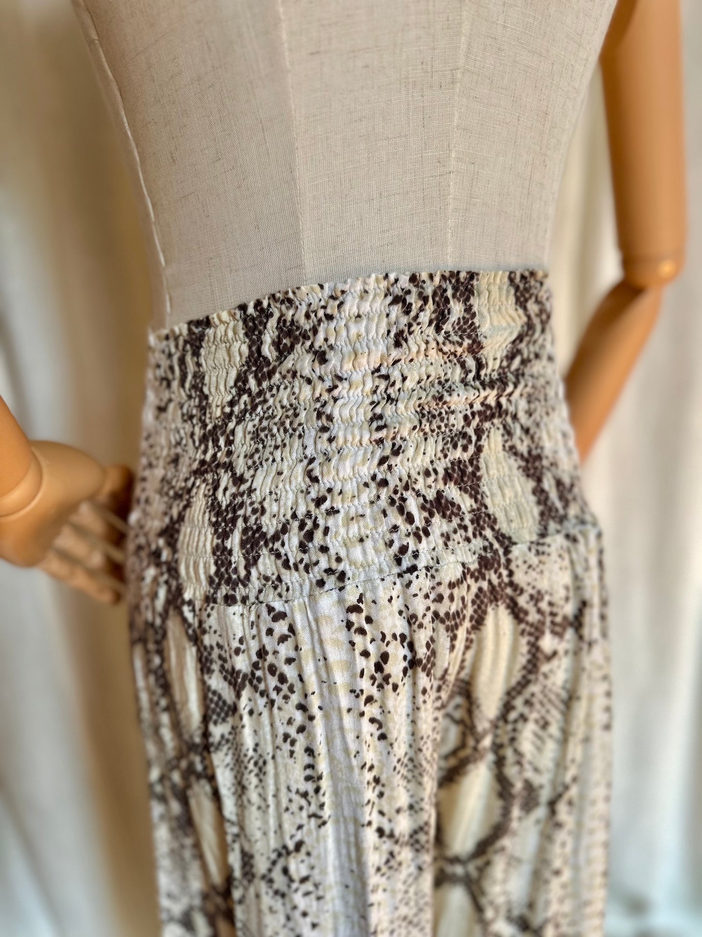 Broek Hot Lava slangenprint - Maat S/M