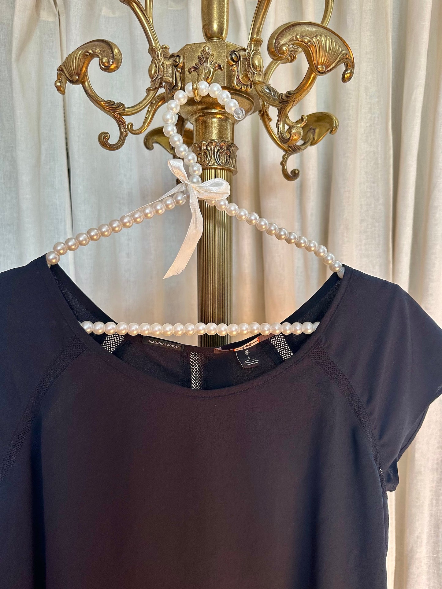 Blouse Maison Scotch zwart - Maat 4