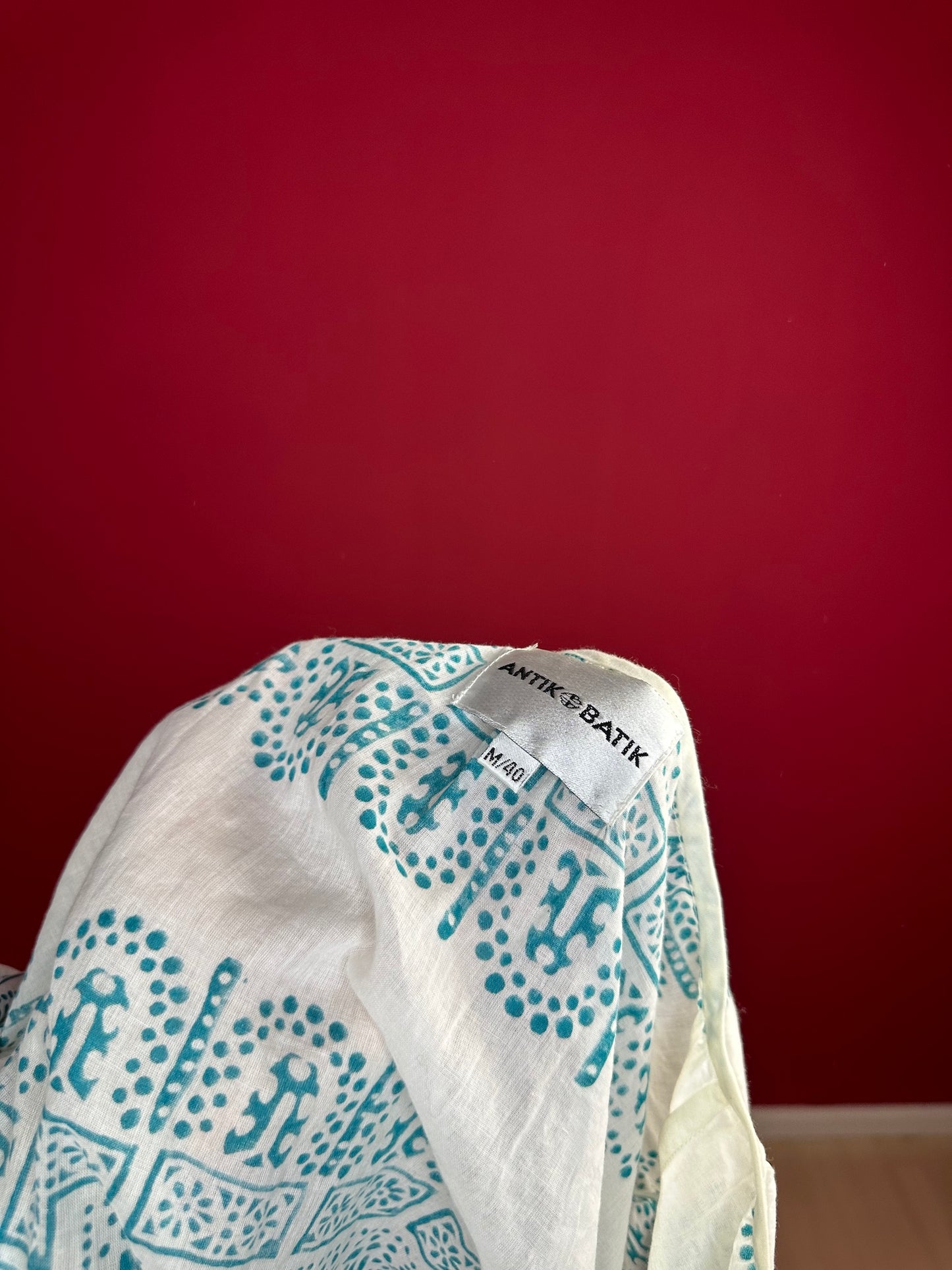 Jurk Antik Batik turquoise - Maat M/L