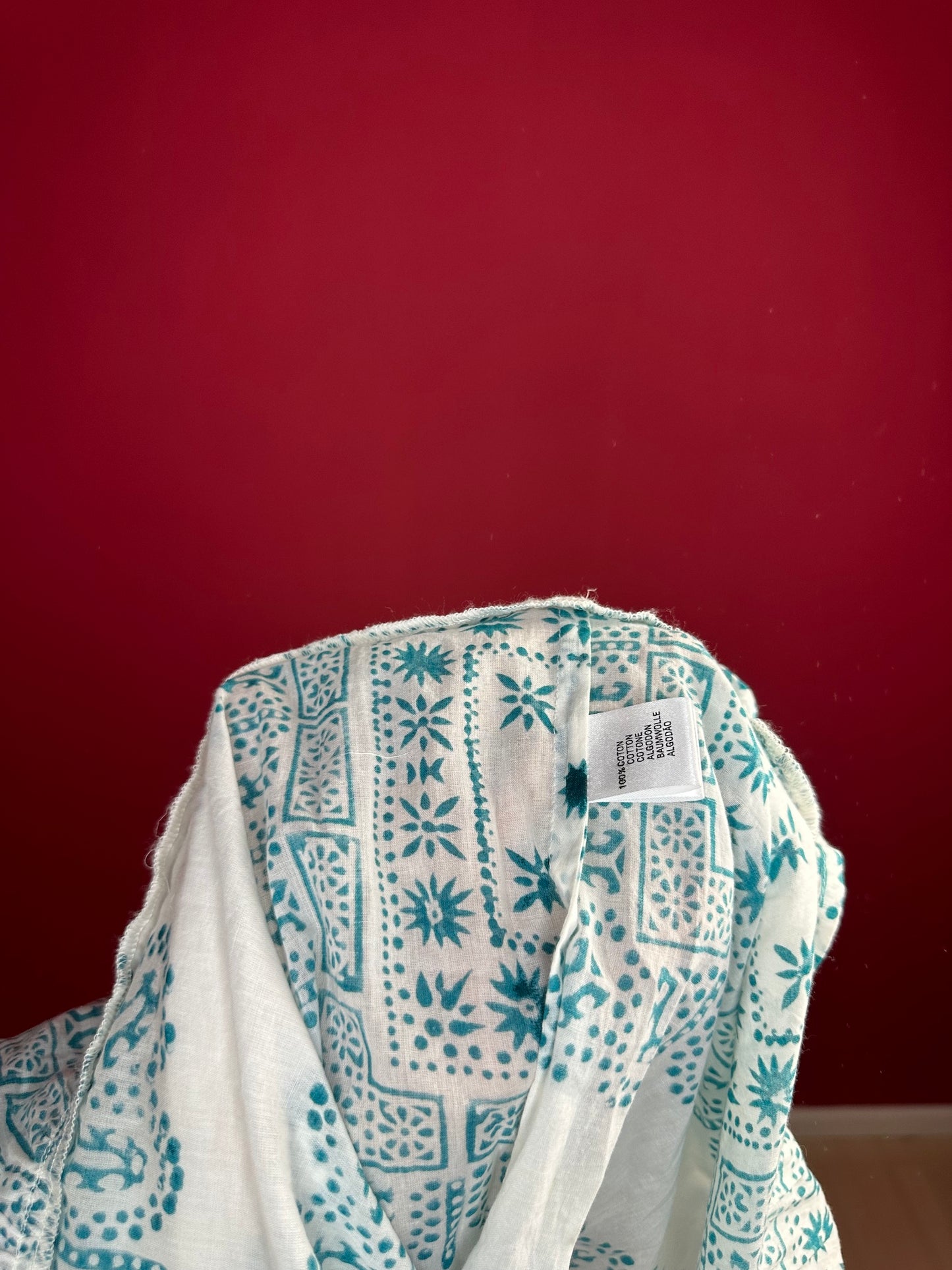 Jurk Antik Batik turquoise - Maat M/L