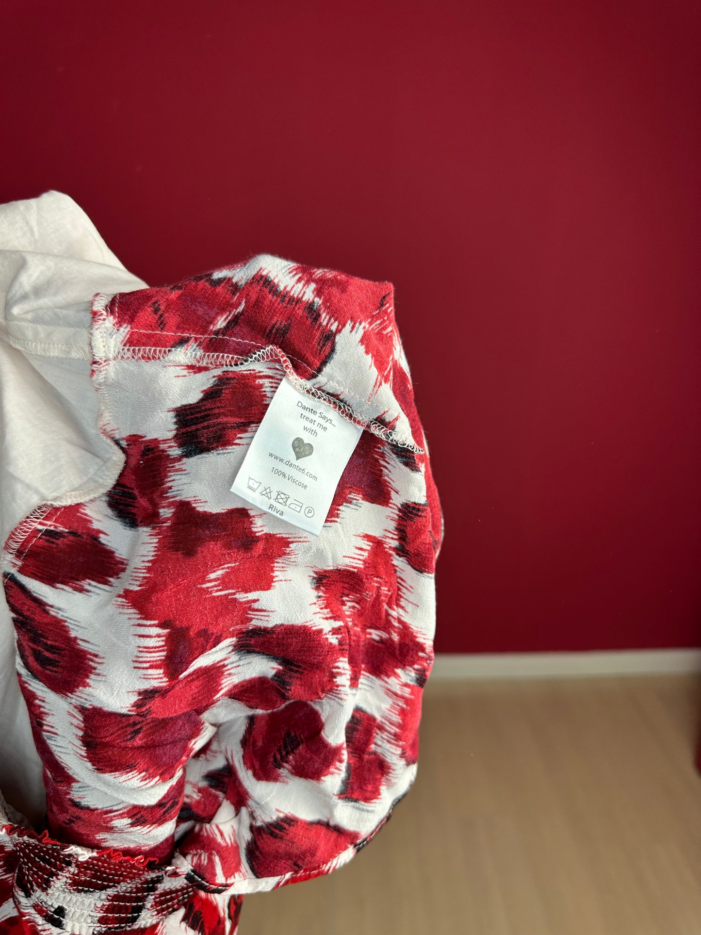 Rok Dante6 print rood - Maat 5