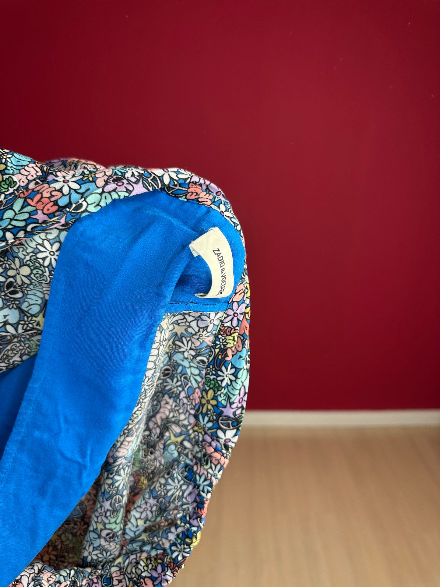 Rok Zadig&Voltaire kant print cobalt - Maat 42