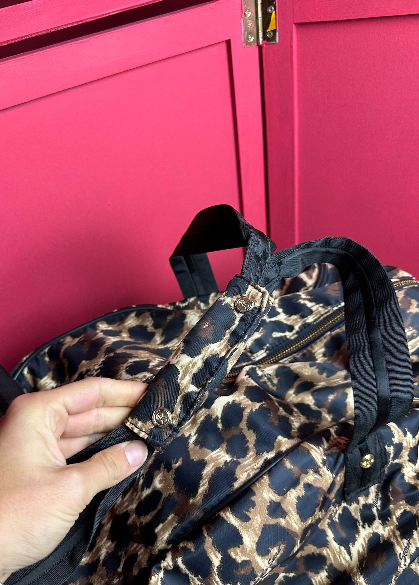 Reitas/koffer Victoria Secret panterprint