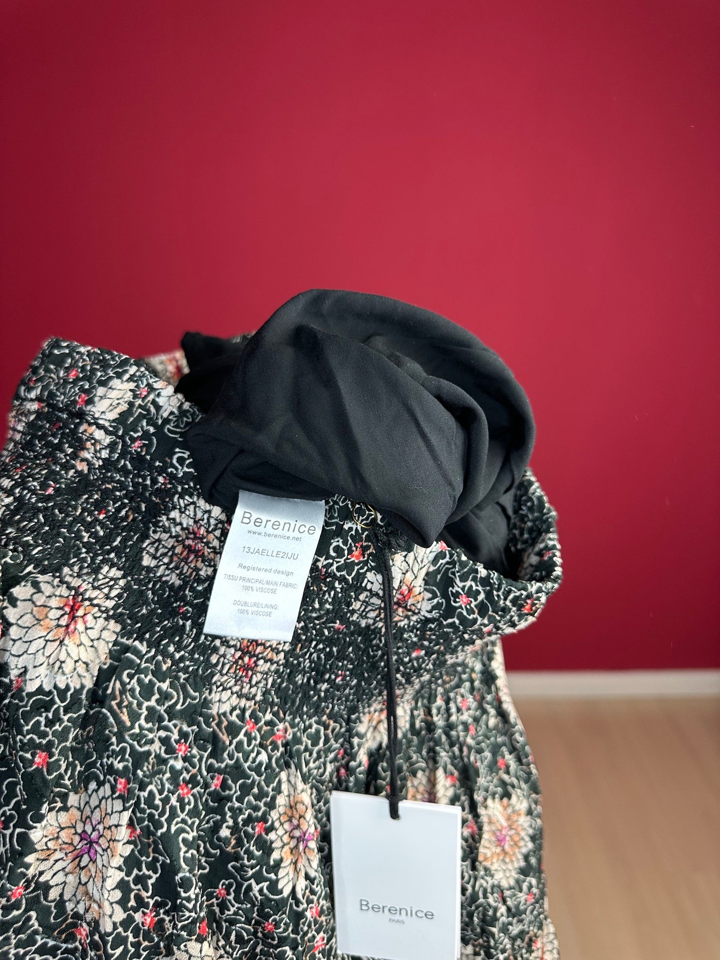Rok Berenice Jaelle smocks zwart - Maat 40