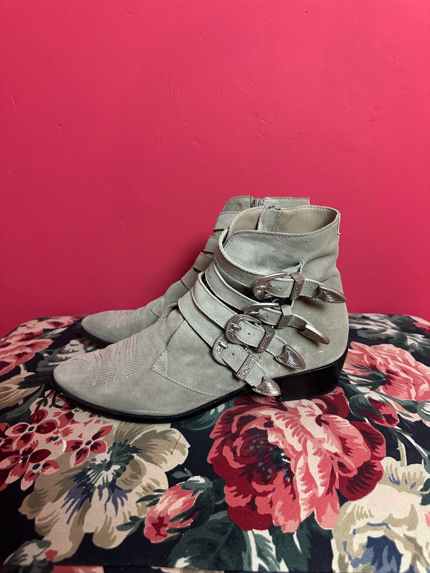 Bottines Toral à boucles, grises