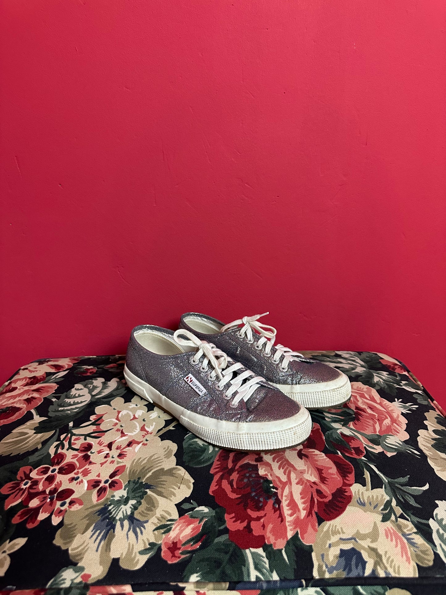 Baskets Superga argentées