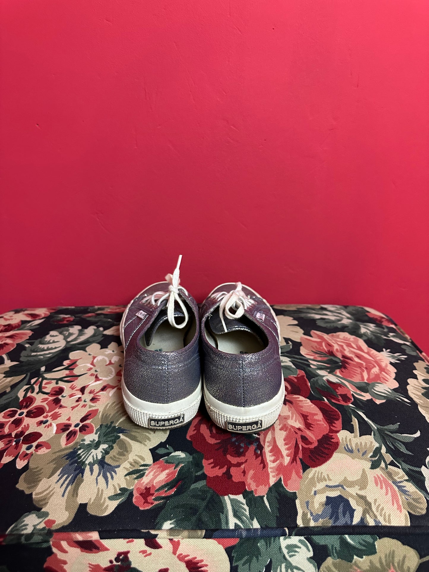Baskets Superga argentées