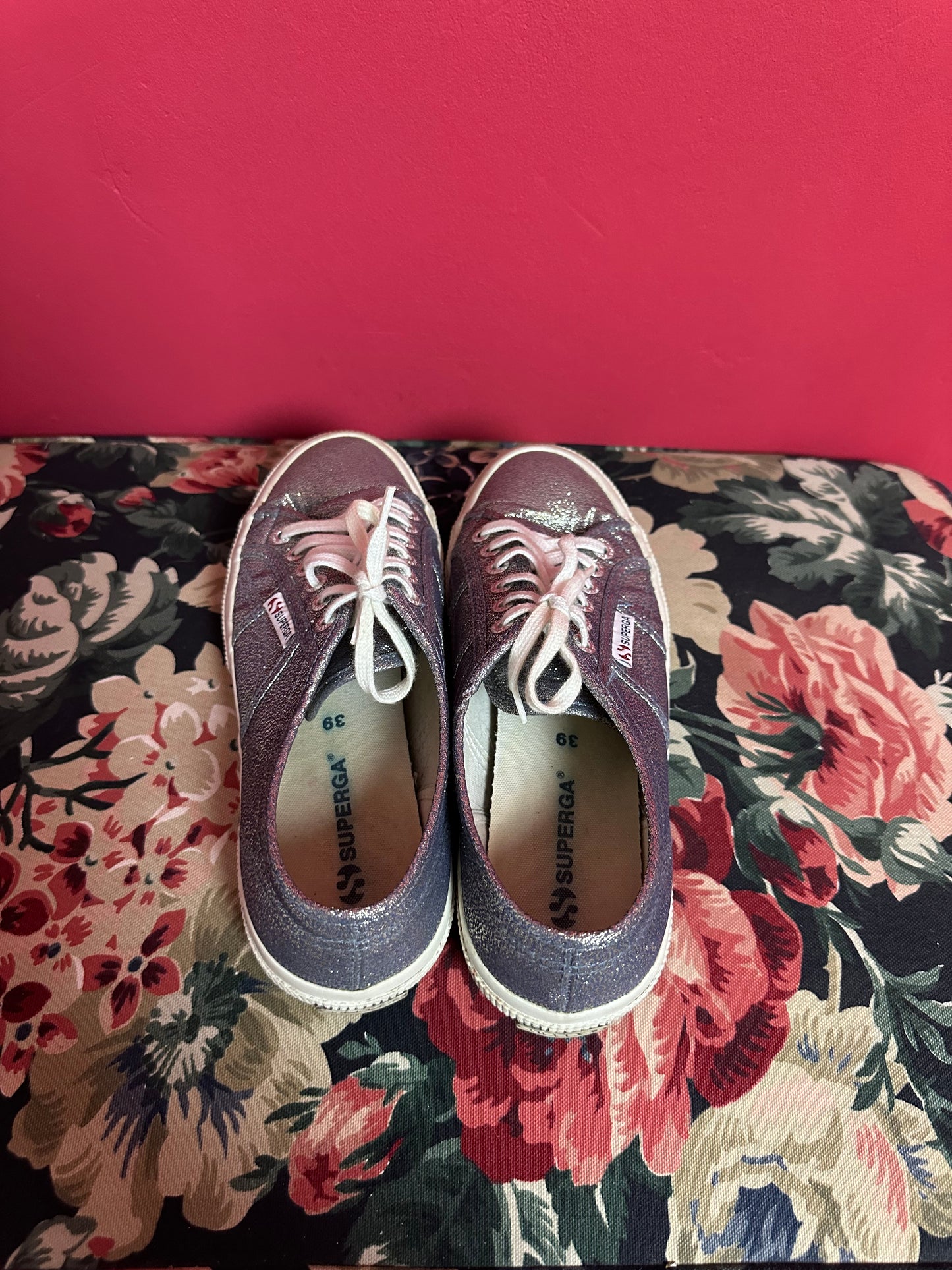 Baskets Superga argentées