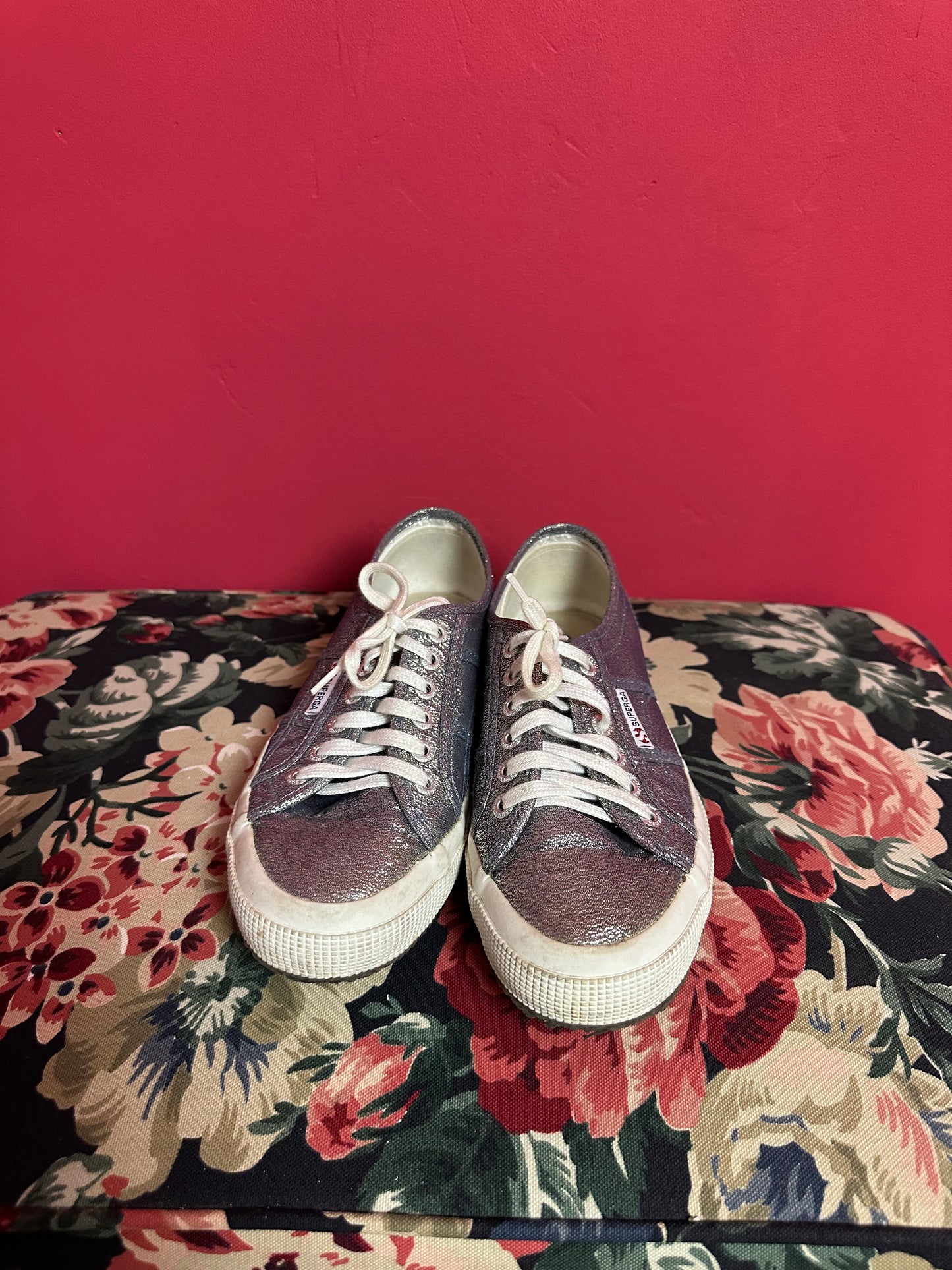 Baskets Superga argentées