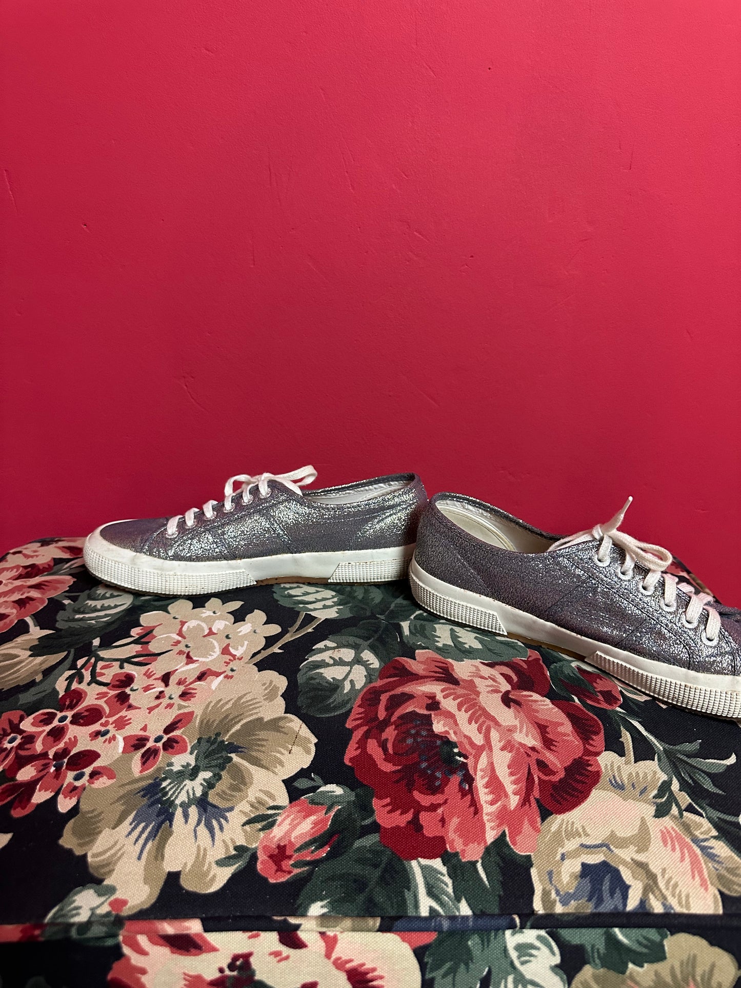 Baskets Superga argentées