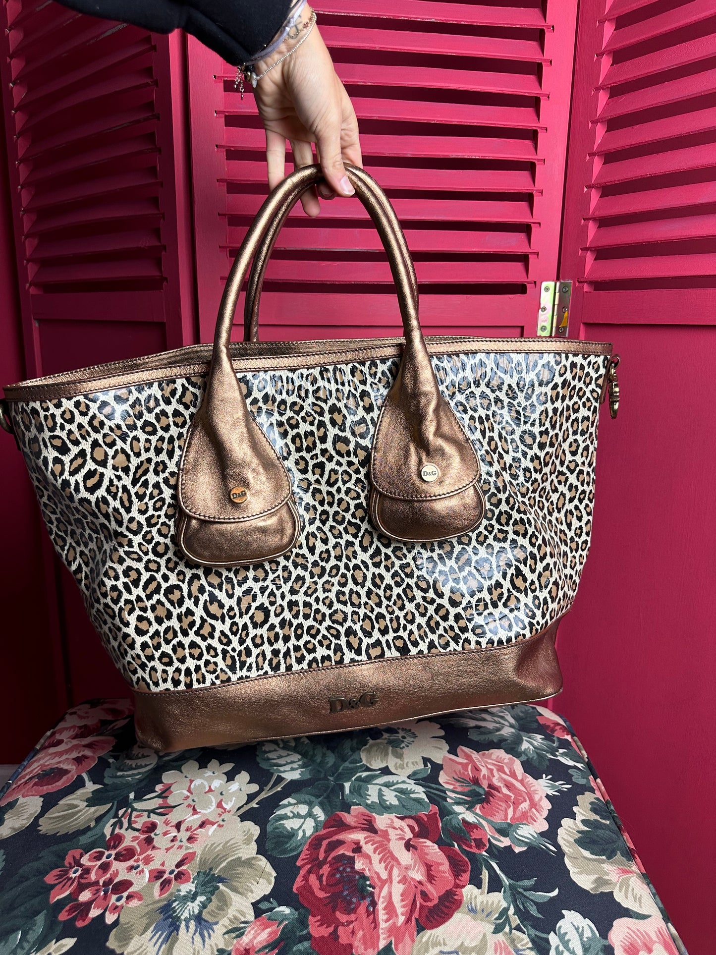 Sac à imprimé léopard Dolce & Gabbana