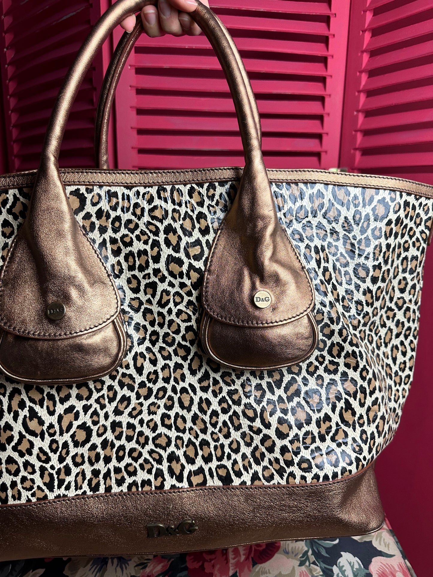 Sac à imprimé léopard Dolce & Gabbana