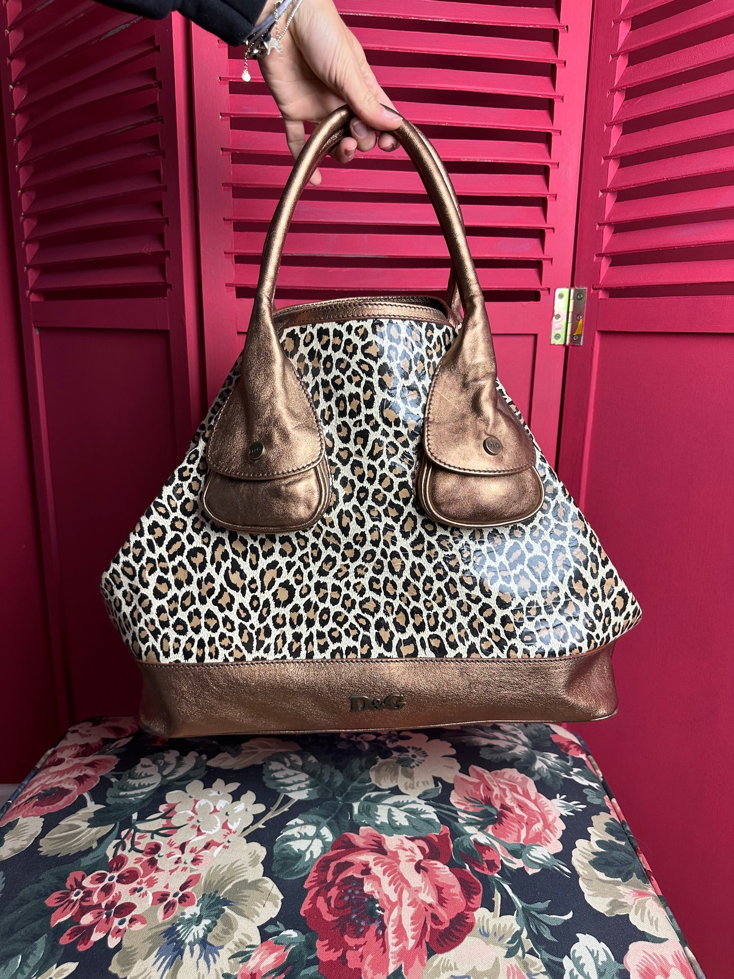 Sac à imprimé léopard Dolce & Gabbana