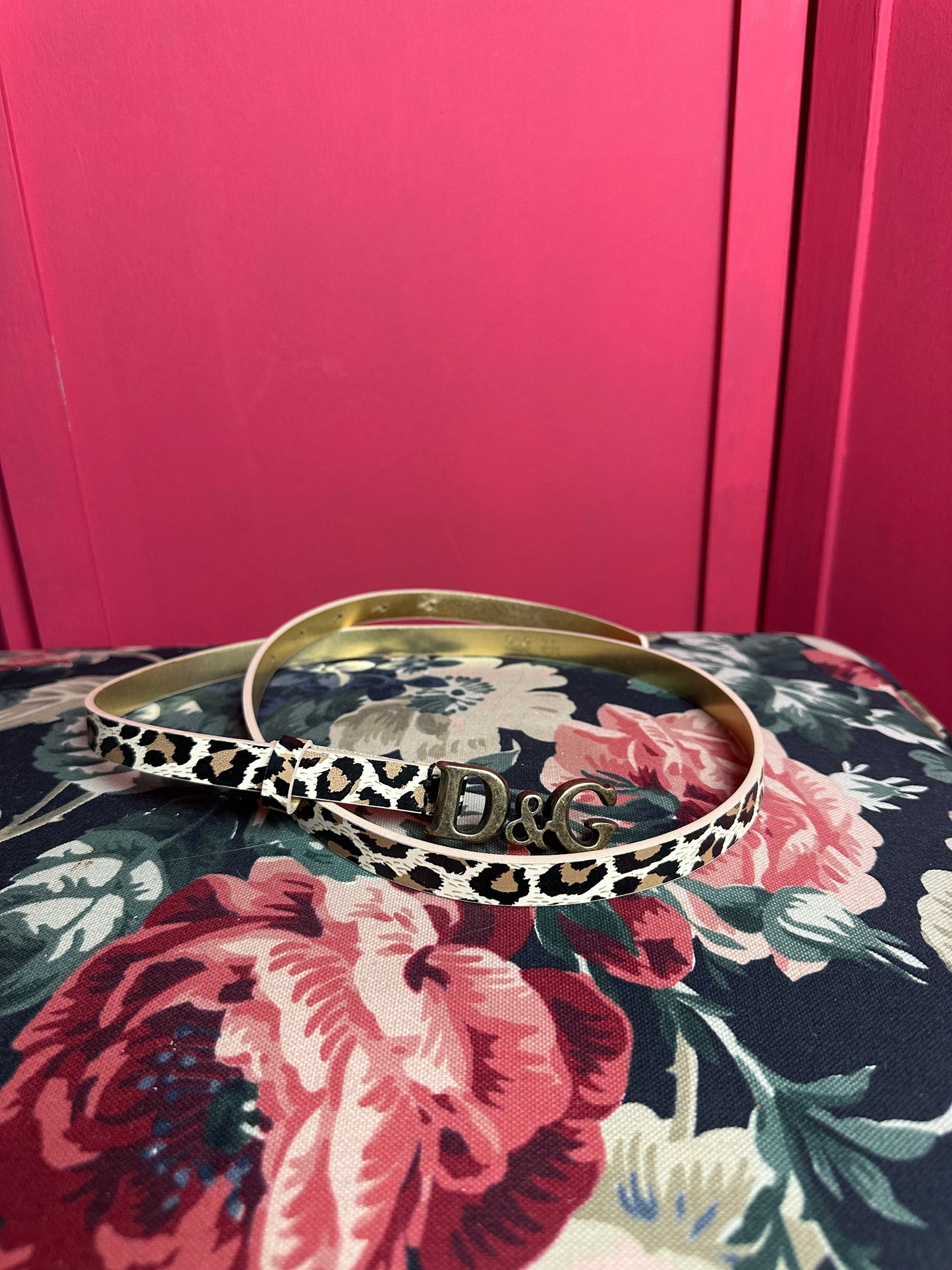 Ceinture Dolce & Gabbana imprimé léopard