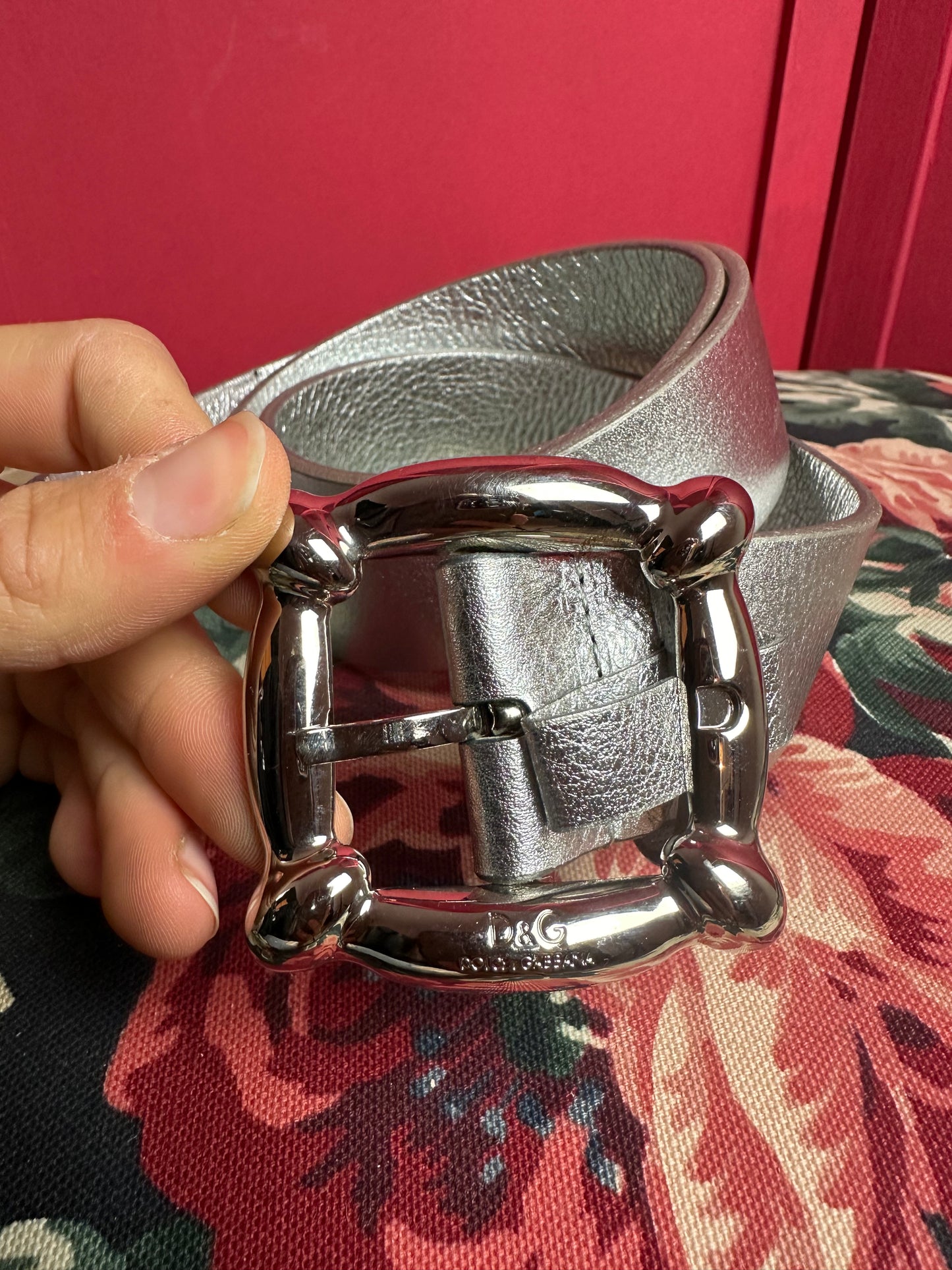 Ceinture Dolce&Gabbana argentée