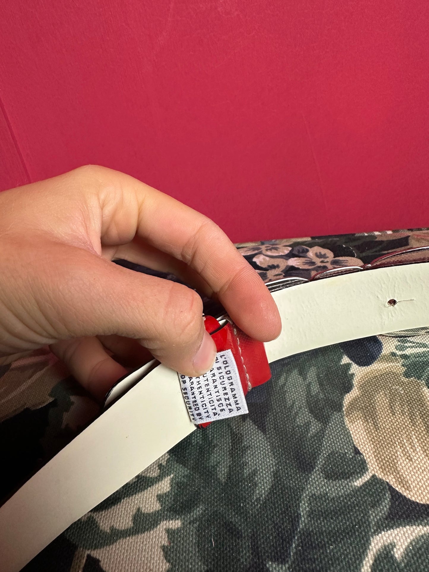 Riem D&G lak rood - 95CM