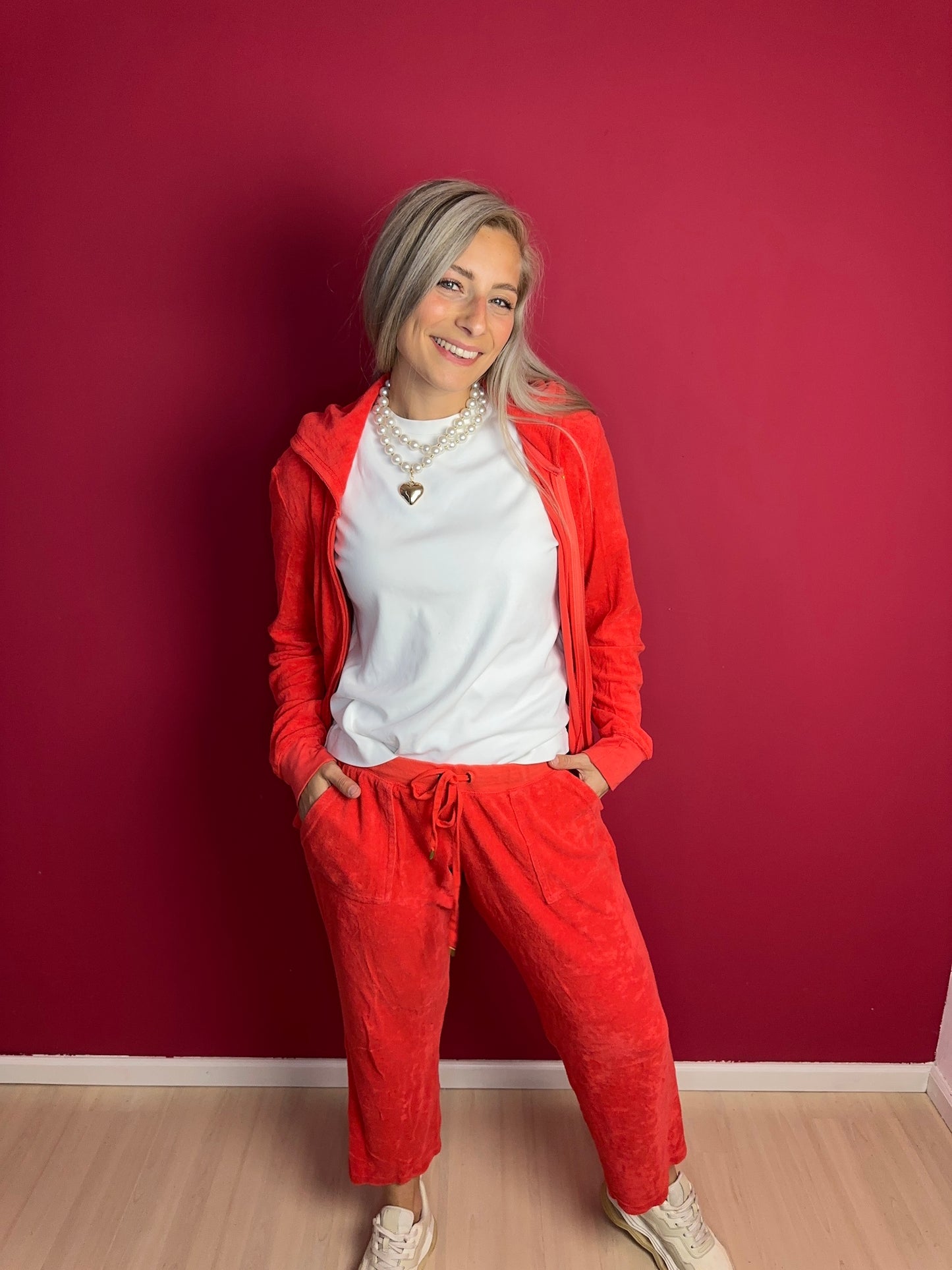2-delige set Princess rood - Maat 42